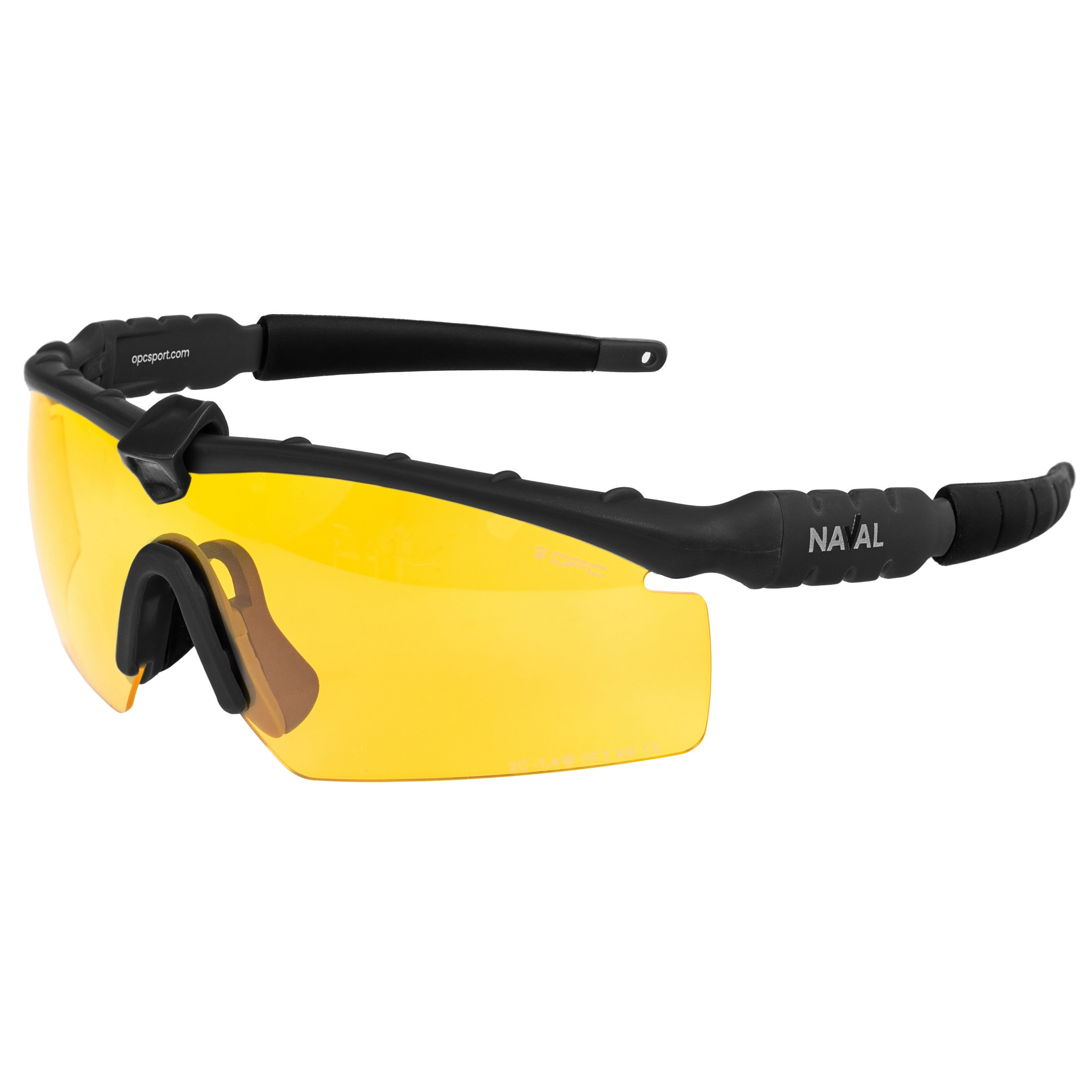 Okulary taktyczne OPC Tactic Naval Set - Matt Black/Smoke/Yellow