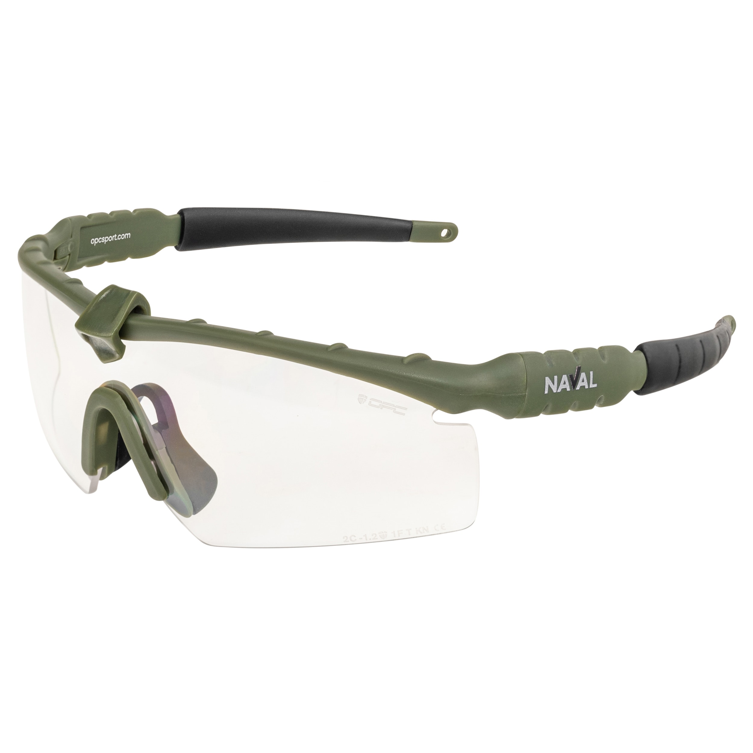 Okulary taktyczne OPC Tactic Naval Set - Matt Green/Smoke/Yellow