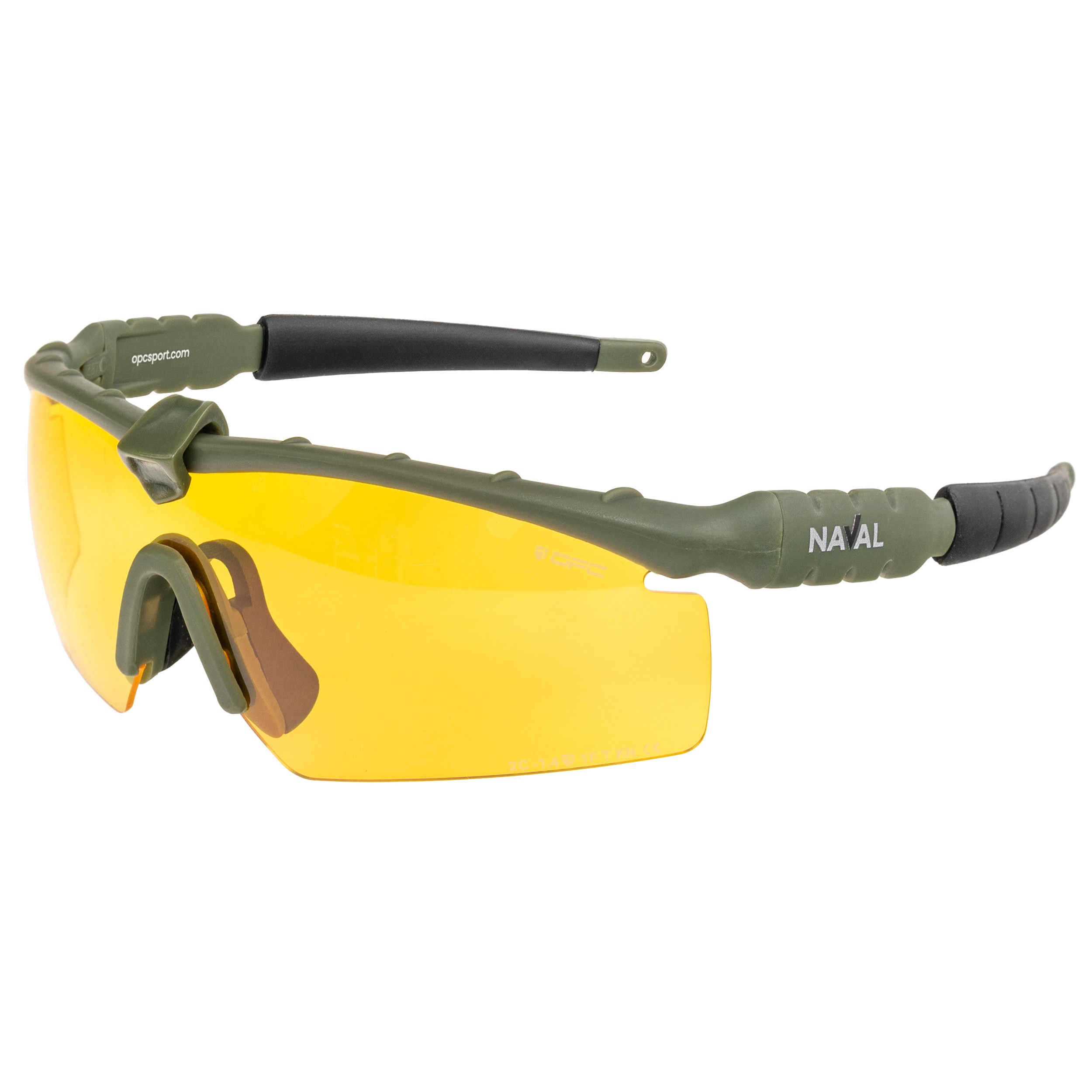 Okulary taktyczne OPC Tactic Naval Set - Matt Green/Smoke/Yellow
