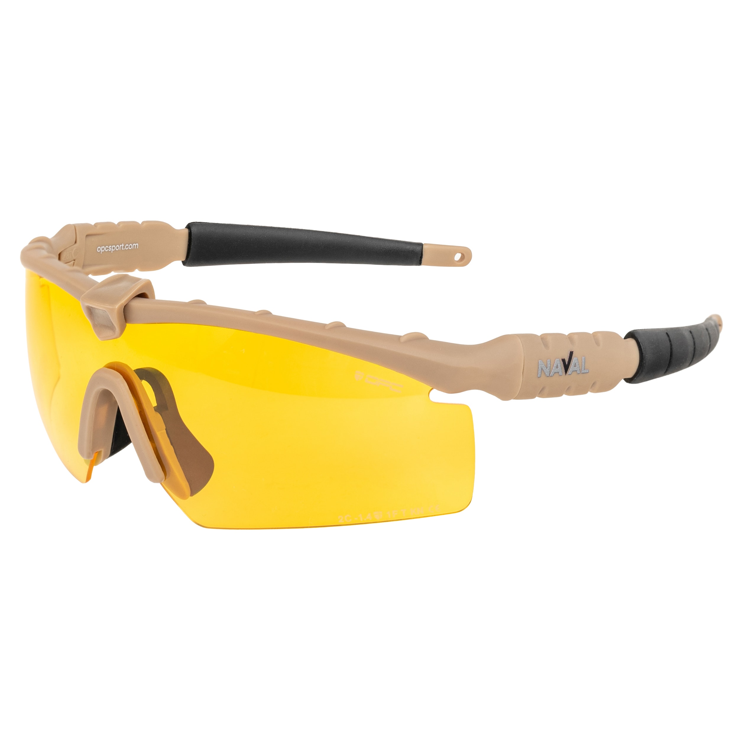 Okulary taktyczne OPC Tactic Naval Set - Matt Khaki/Smoke/Yellow