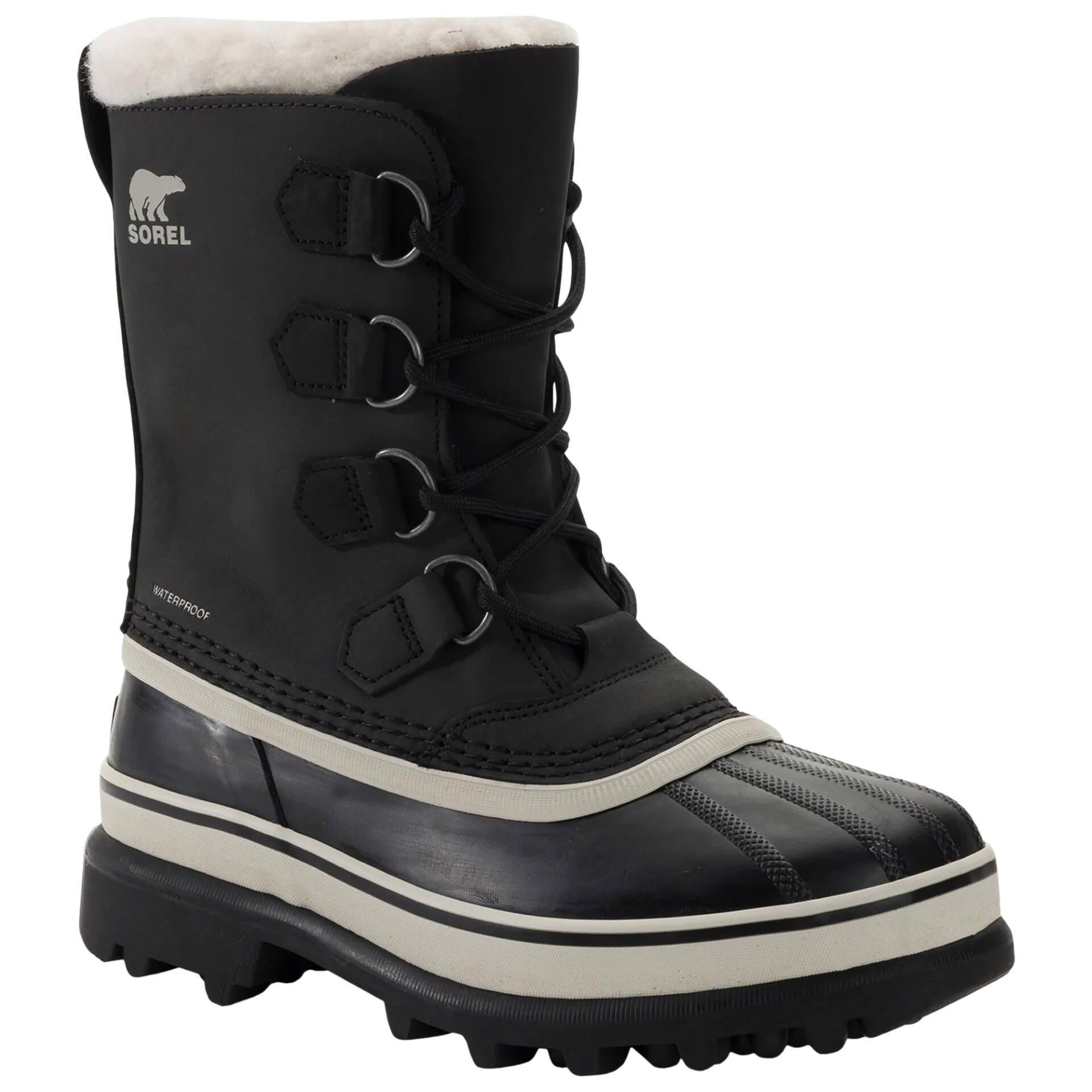 Buty śniegowce damskie Sorel Caribou WP - Black/Stone