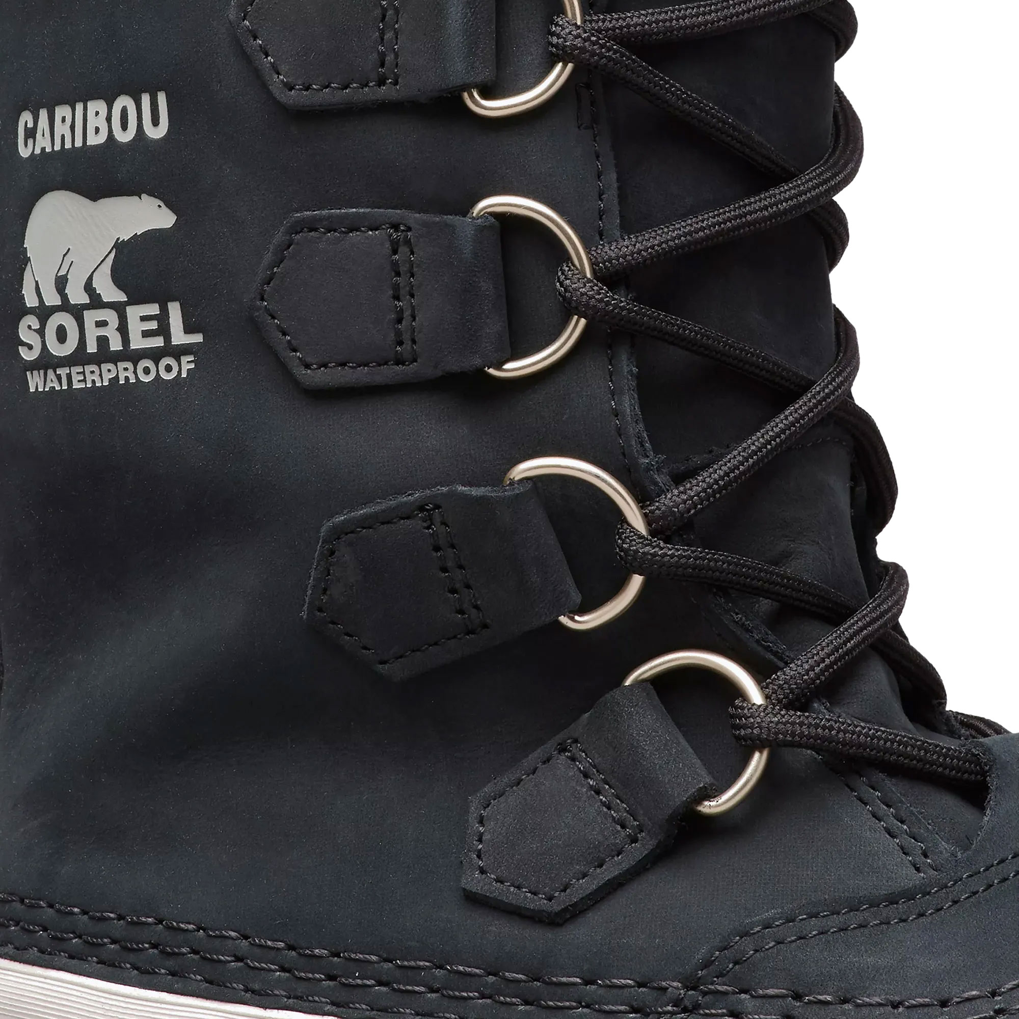 Buty śniegowce damskie Sorel Caribou WP - Black/Stone
