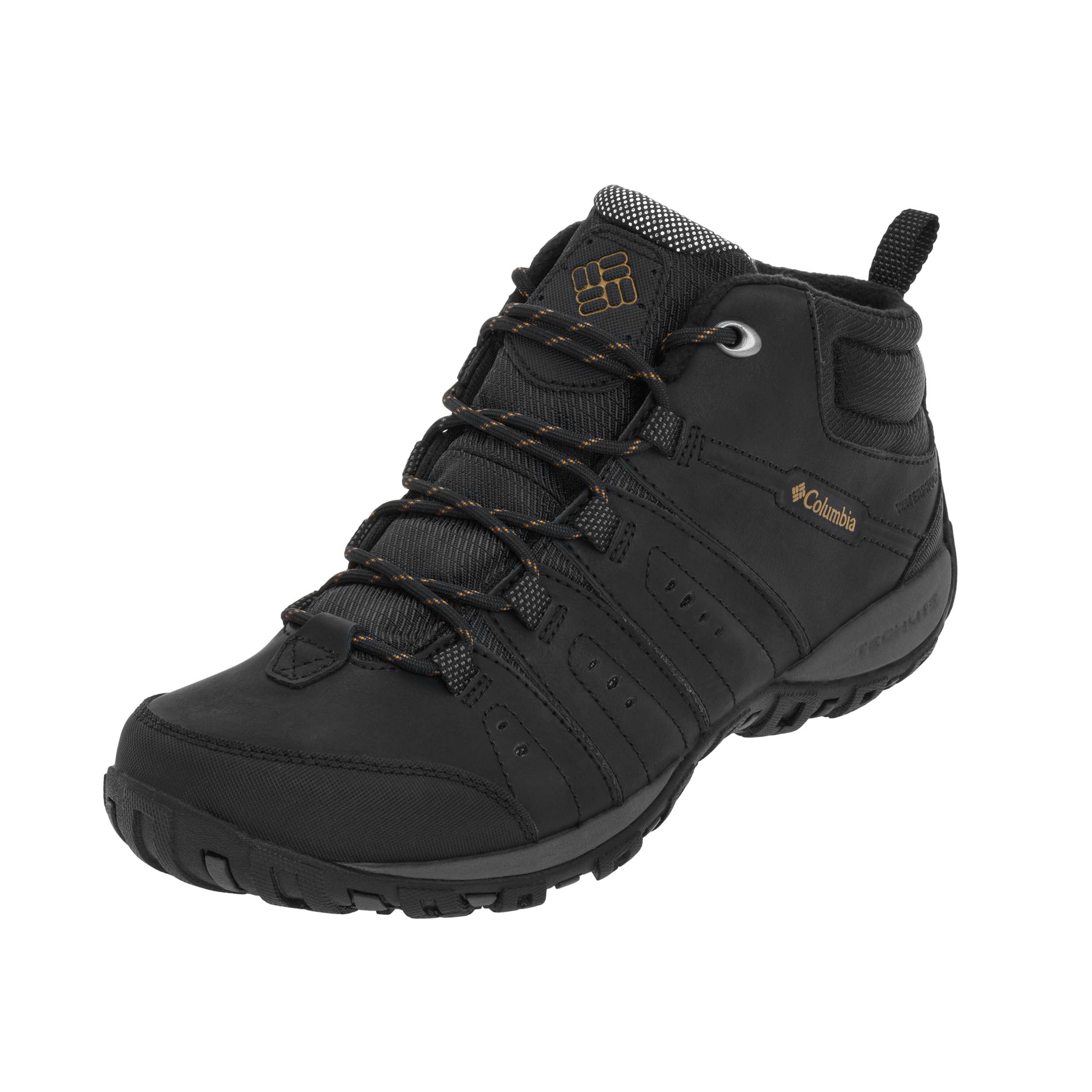 Buty Columbia Woodburn II Mid Waterproof - Black/Goldenrod