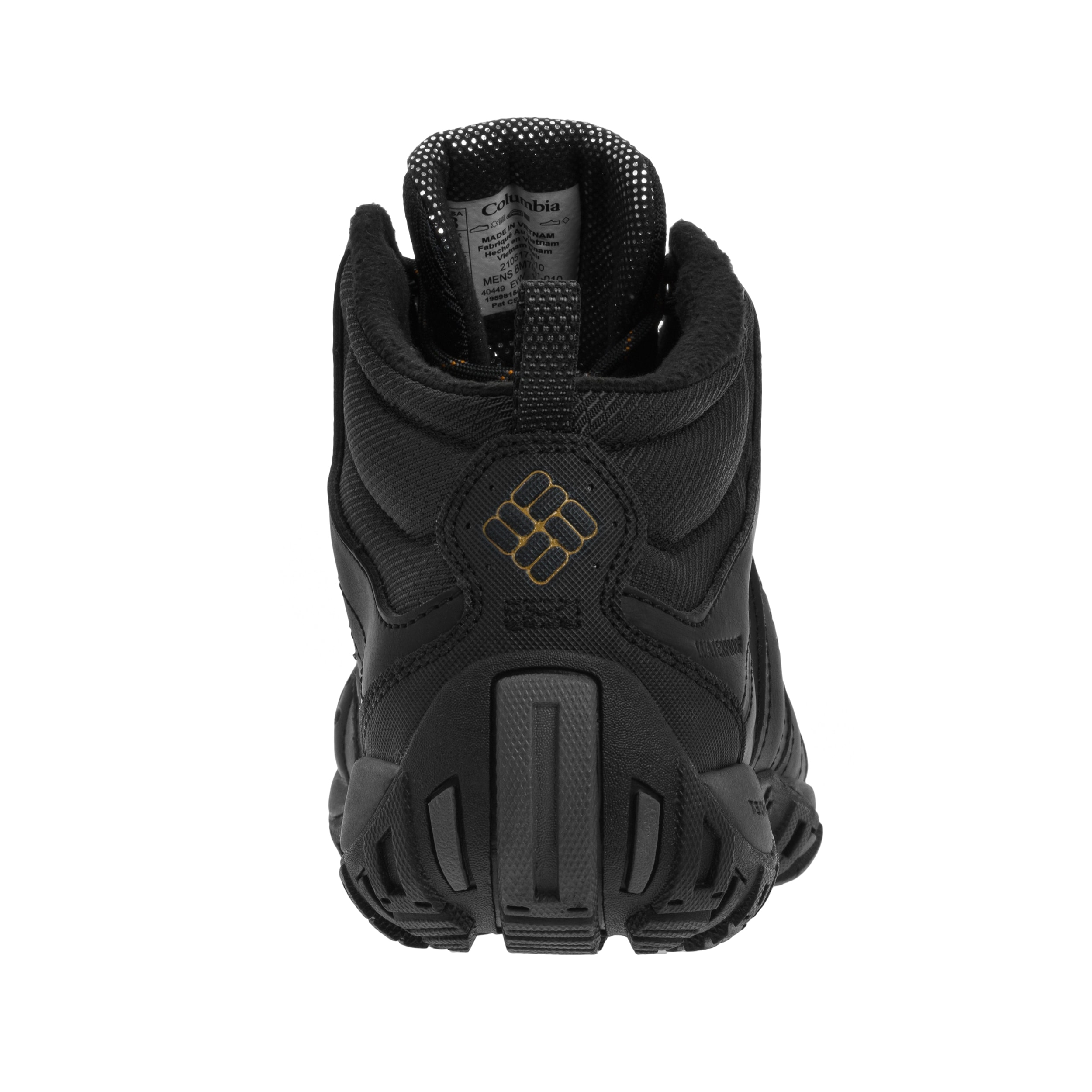 Buty Columbia Woodburn II Mid Waterproof - Black/Goldenrod