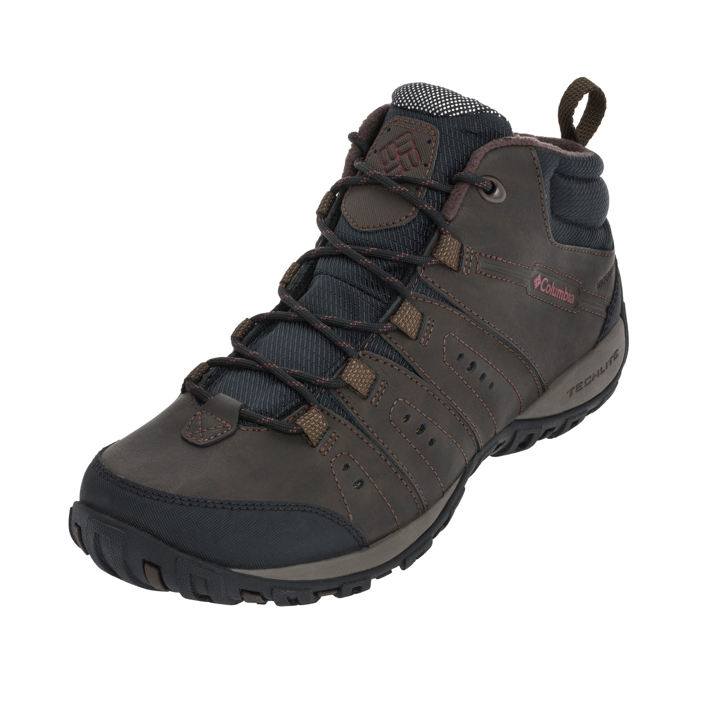 Buty Columbia Woodburn II Mid Waterproof - Cordovan/Garnet Red