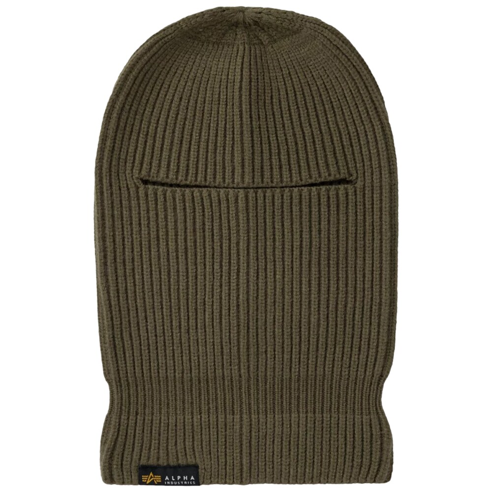 Kominiarka Alpha Industries Label Balaclava - Dark Olive