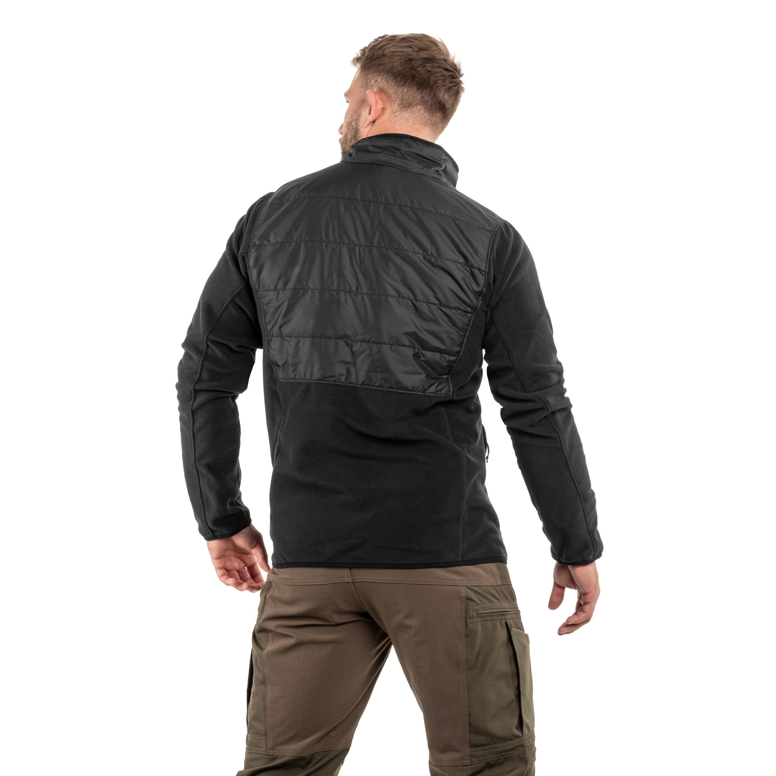 Polar Columbia Basin Butte II Hybrid Fleece Jacket - Black