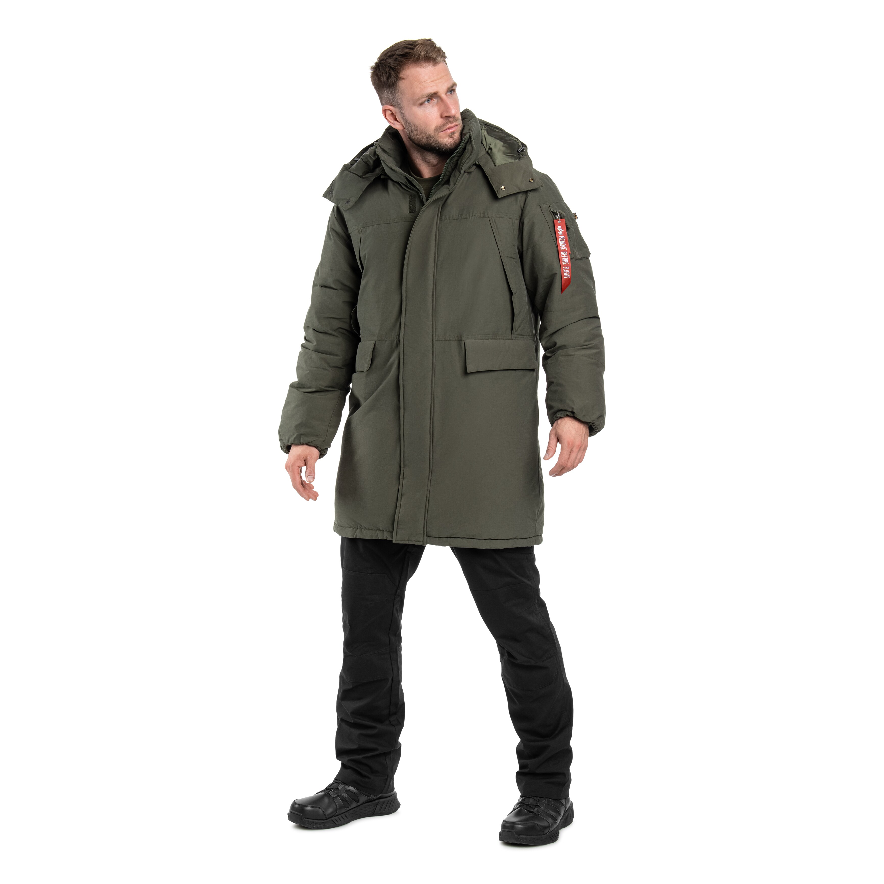 Kurtka Alpha Industries Puffer Parka - Dark Olive