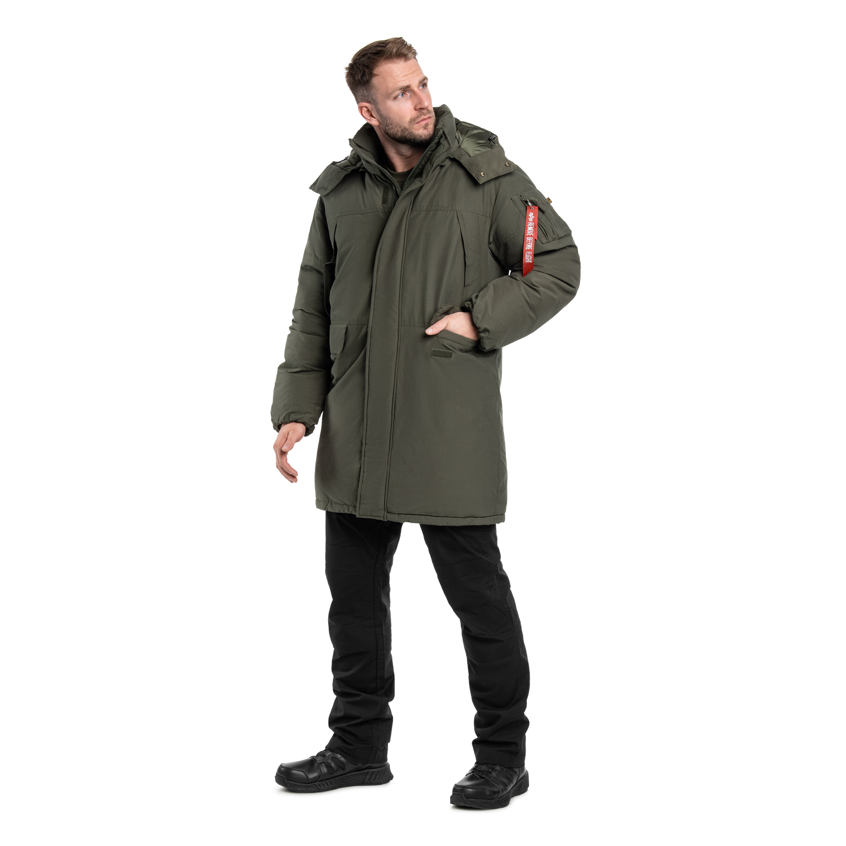 Kurtka Alpha Industries Puffer Parka - Dark Olive