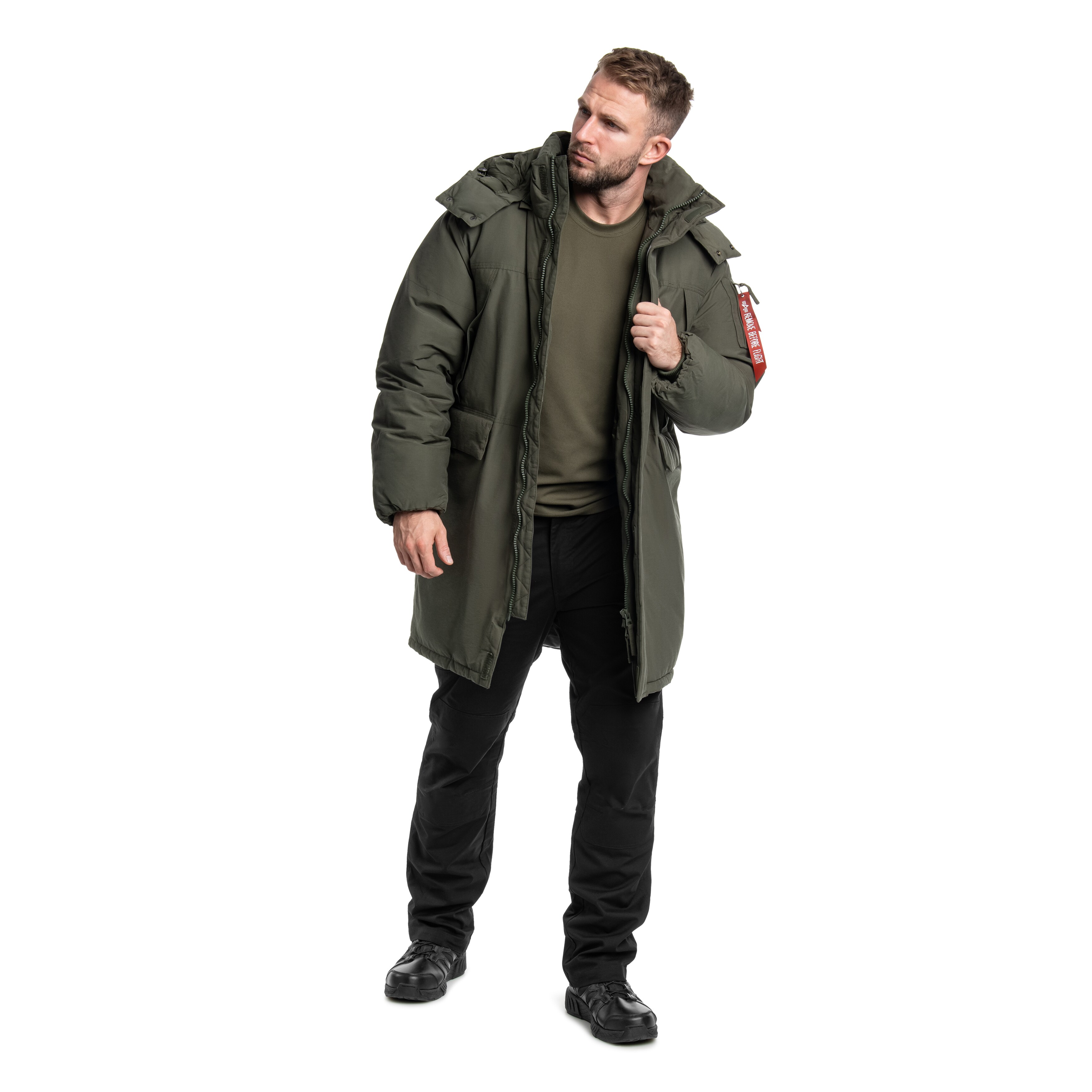 Kurtka Alpha Industries Puffer Parka - Dark Olive