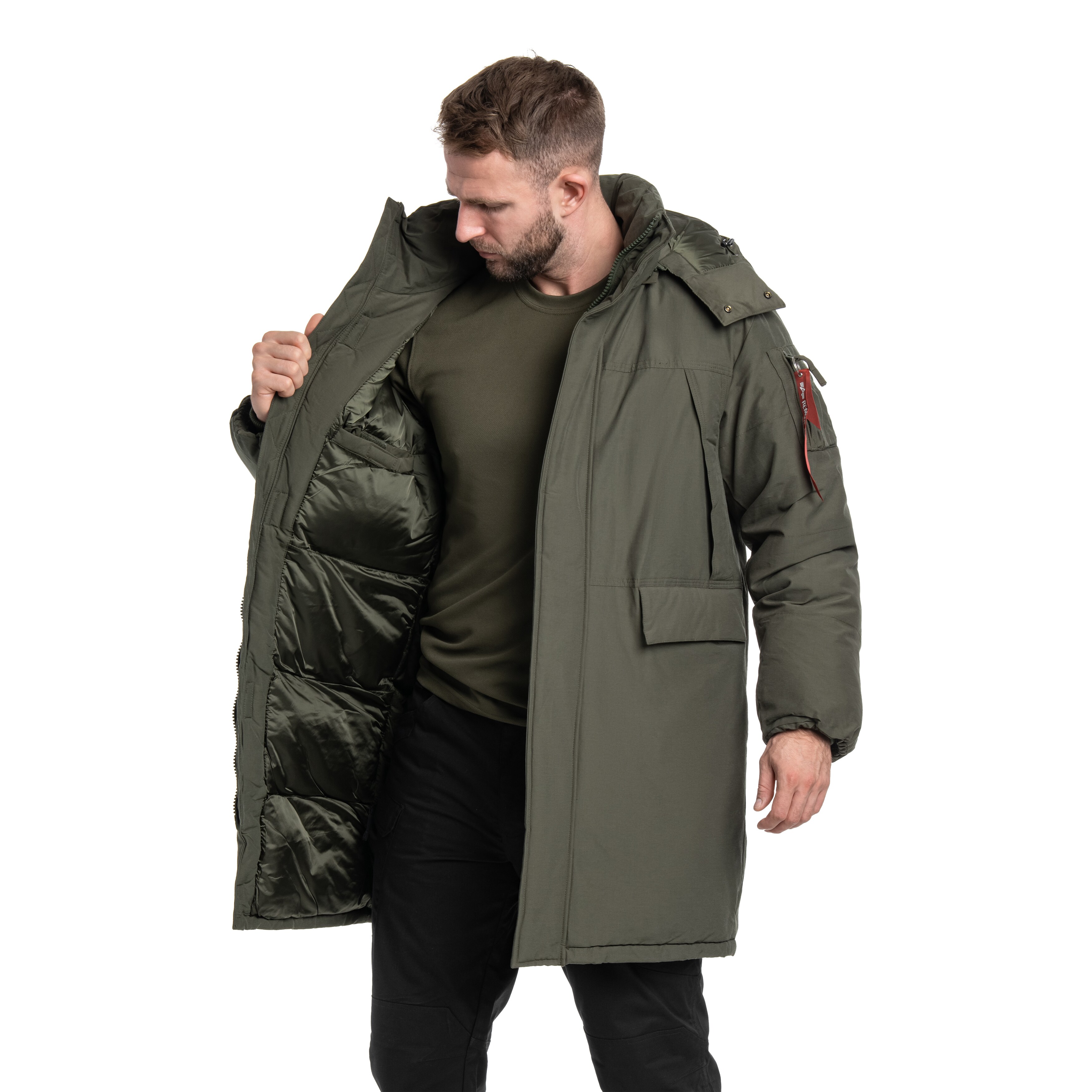 Kurtka Alpha Industries Puffer Parka - Dark Olive