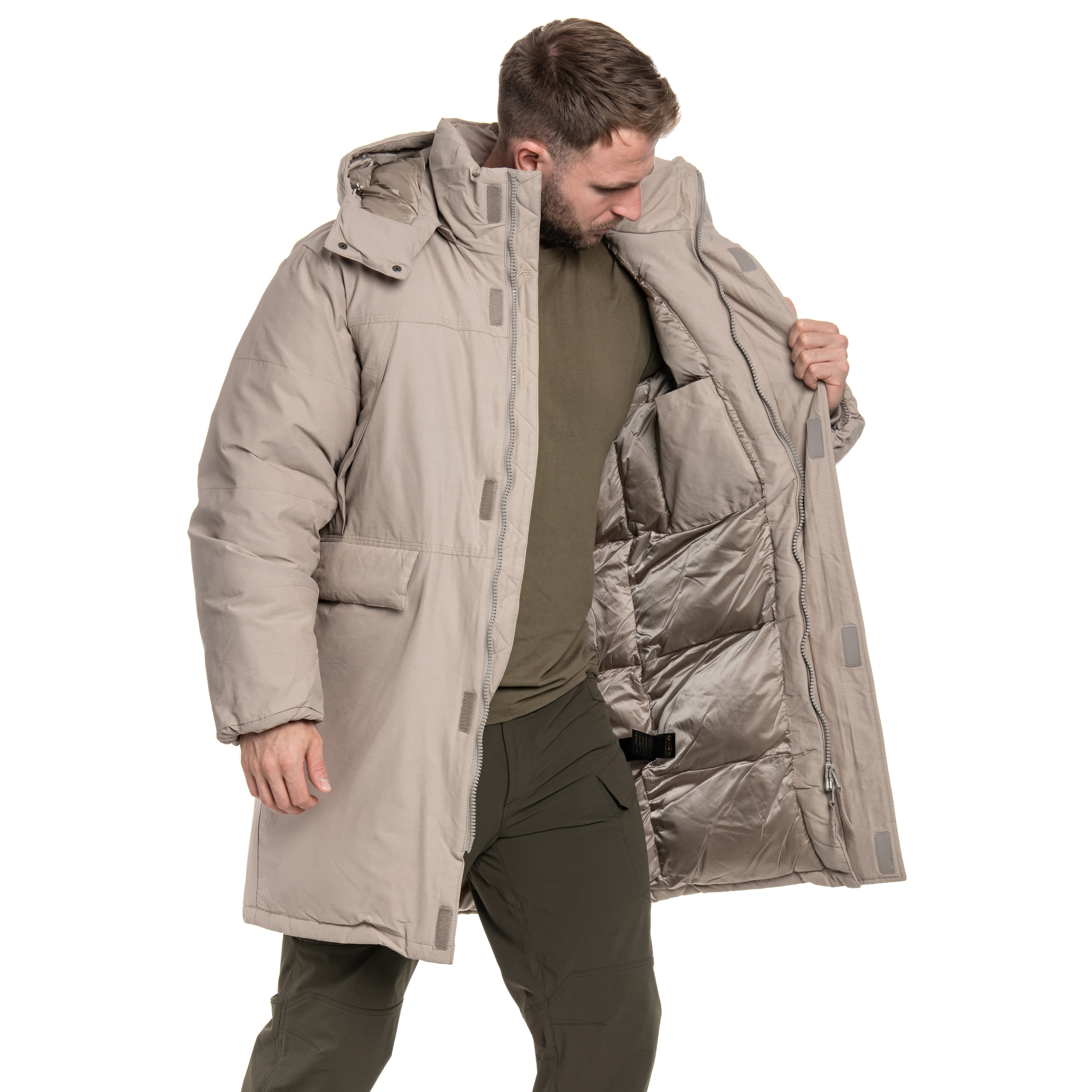 Kurtka Alpha Industries Puffer Parka - Vintage Sand