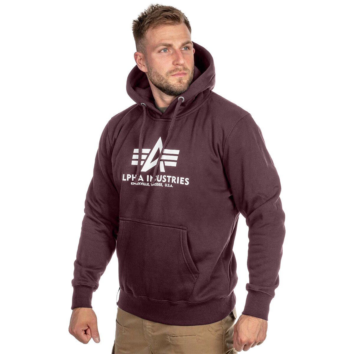 Bluza Alpha Industries Basic Hoody - Deep Maroon