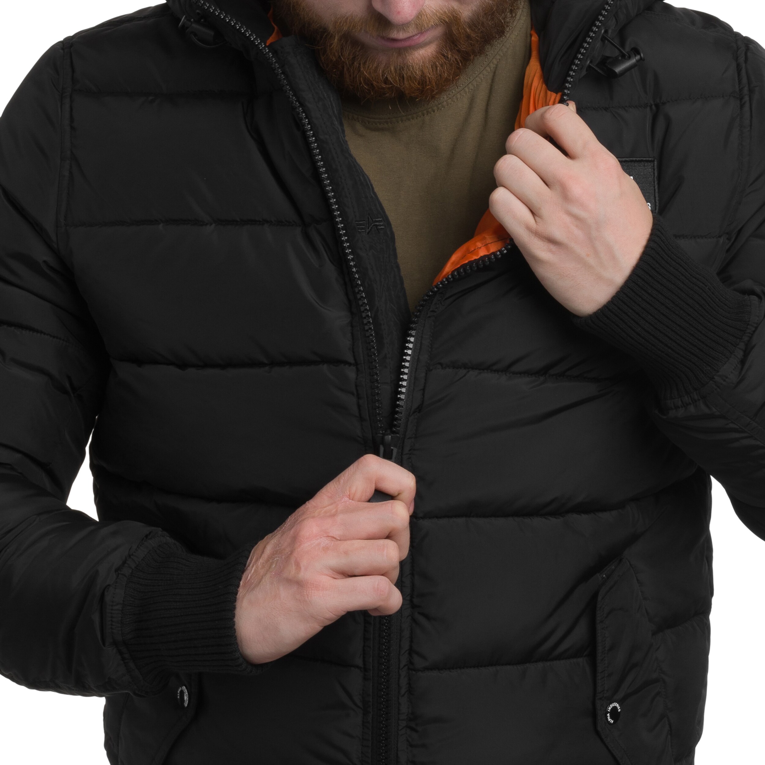 Kurtka Alpha Industries Hooded Puffer FD - Black