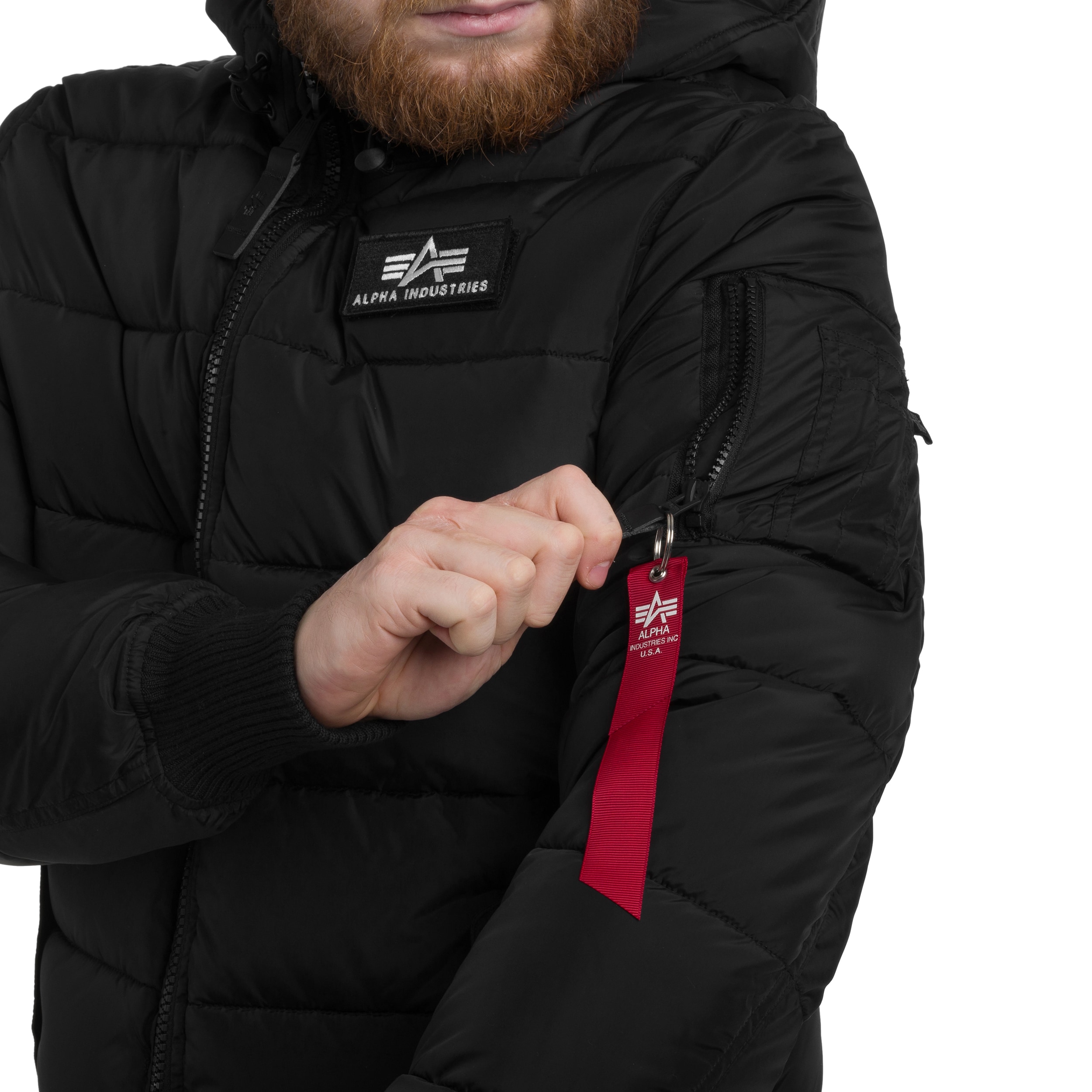 Kurtka Alpha Industries Hooded Puffer FD - Black