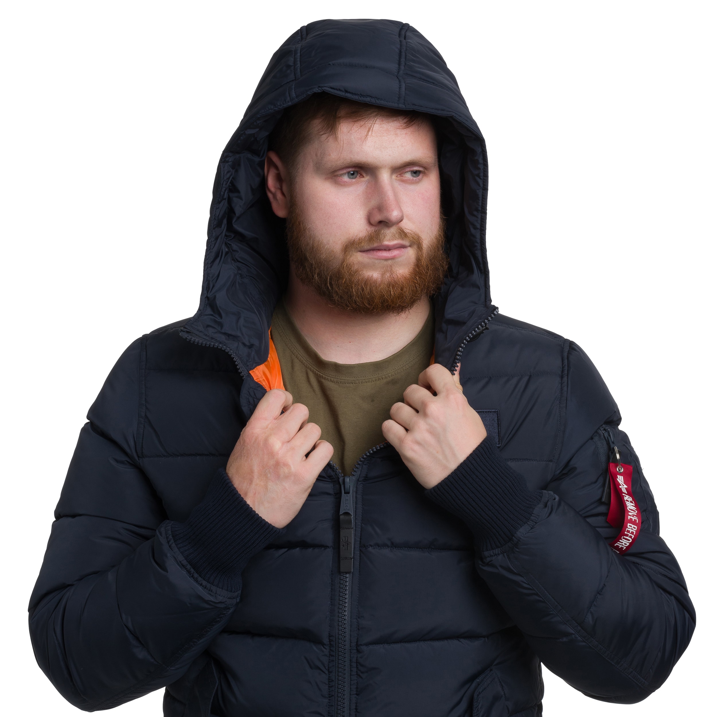 Kurtka Alpha Industries Hooded Puffer FD - Replica Blue