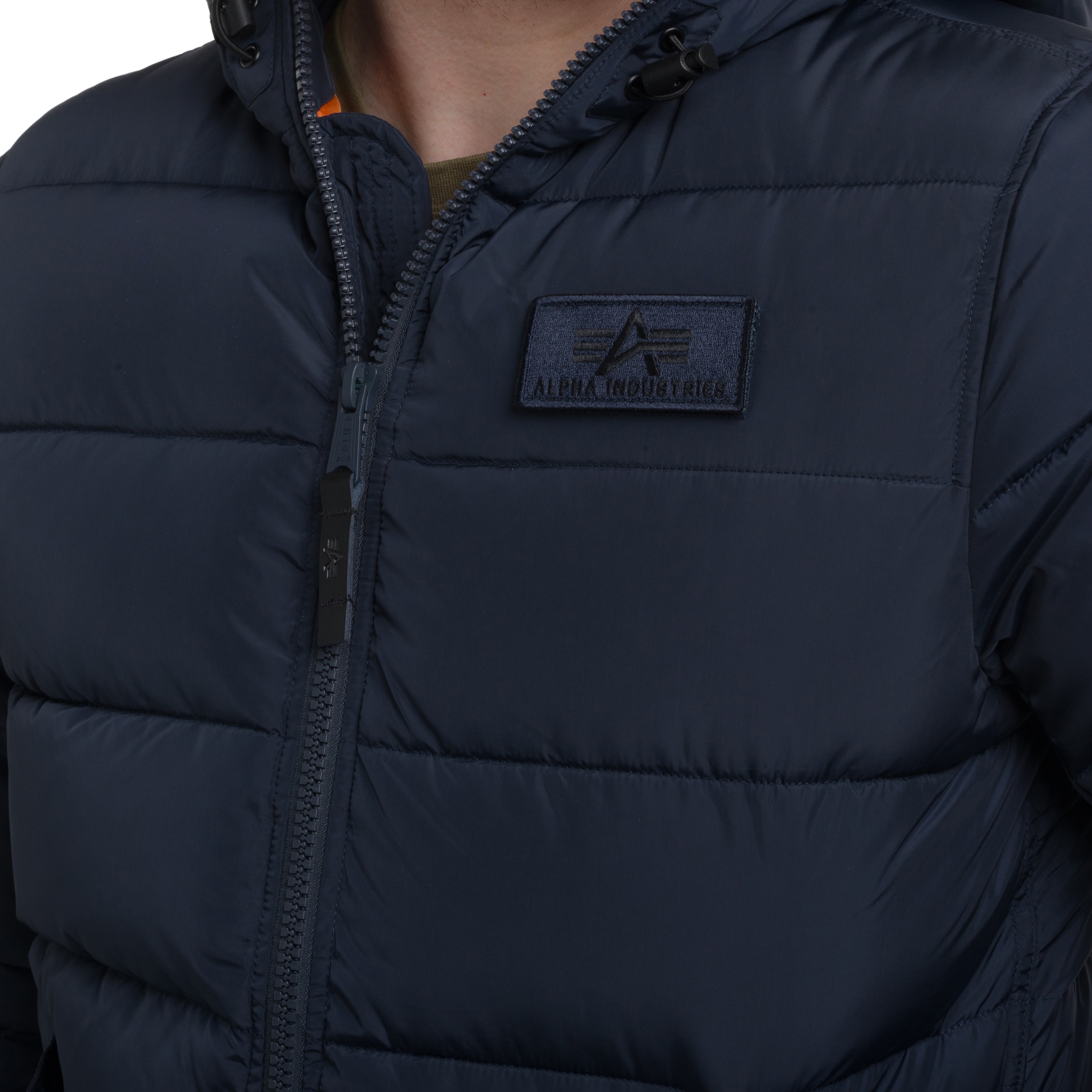 Kurtka Alpha Industries Hooded Puffer FD - Replica Blue