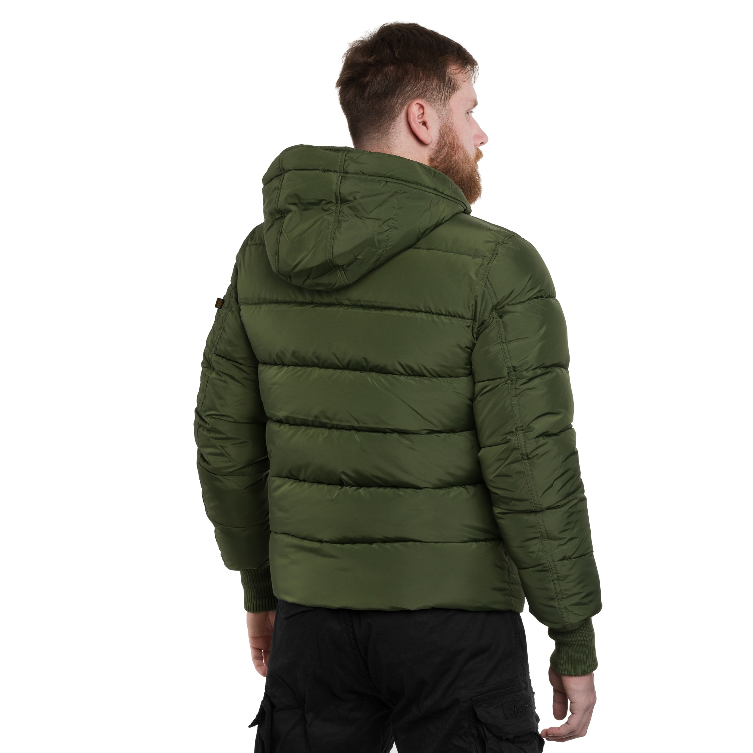 Kurtka Alpha Industries Hooded Puffer FD - Dark Green