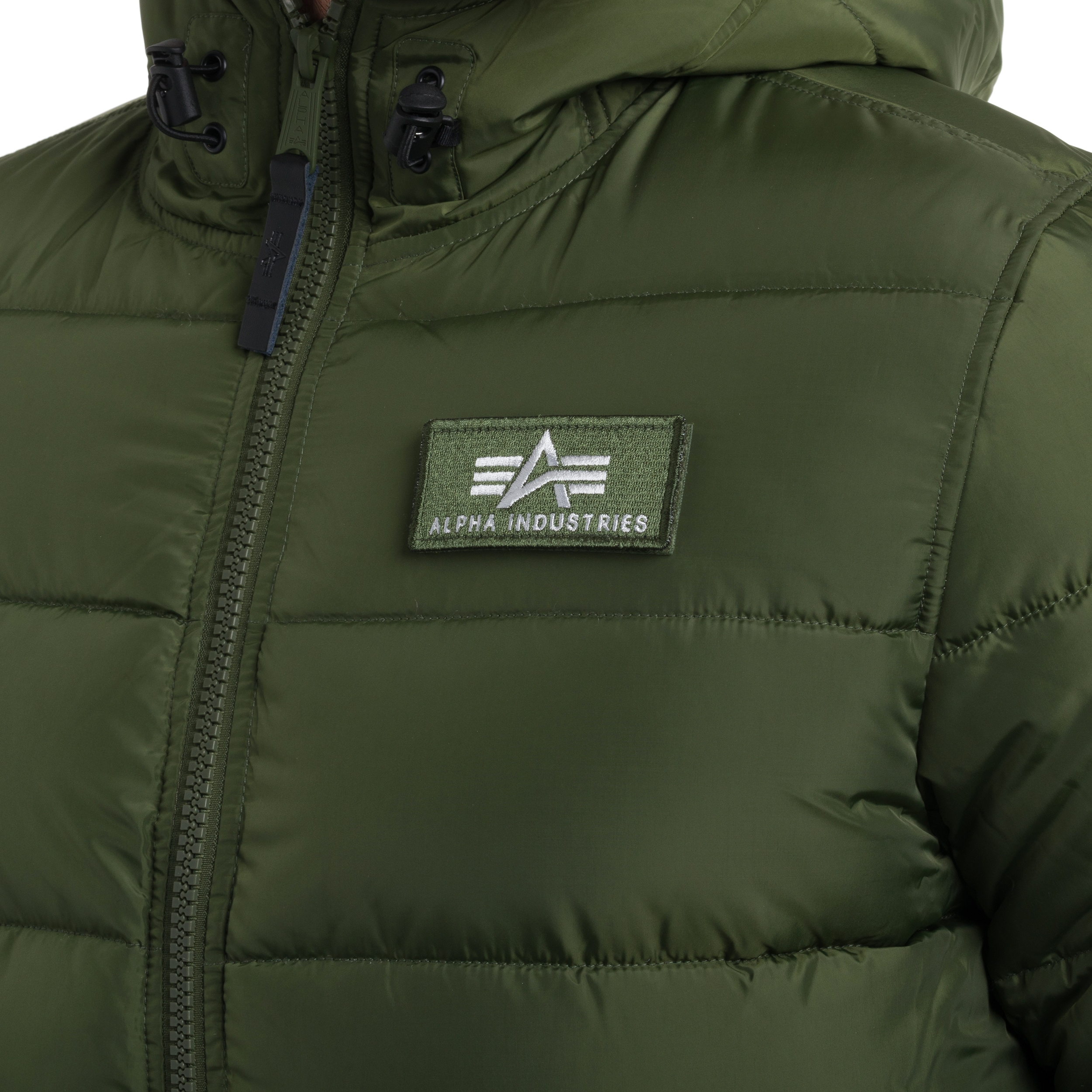 Kurtka Alpha Industries Hooded Puffer FD - Dark Green