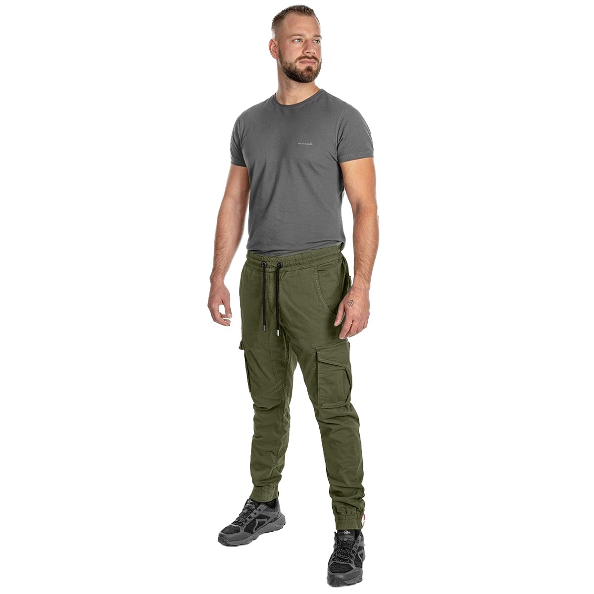 Spodnie Alpha Industries Cotton Twill Jogger - Dark Olive
