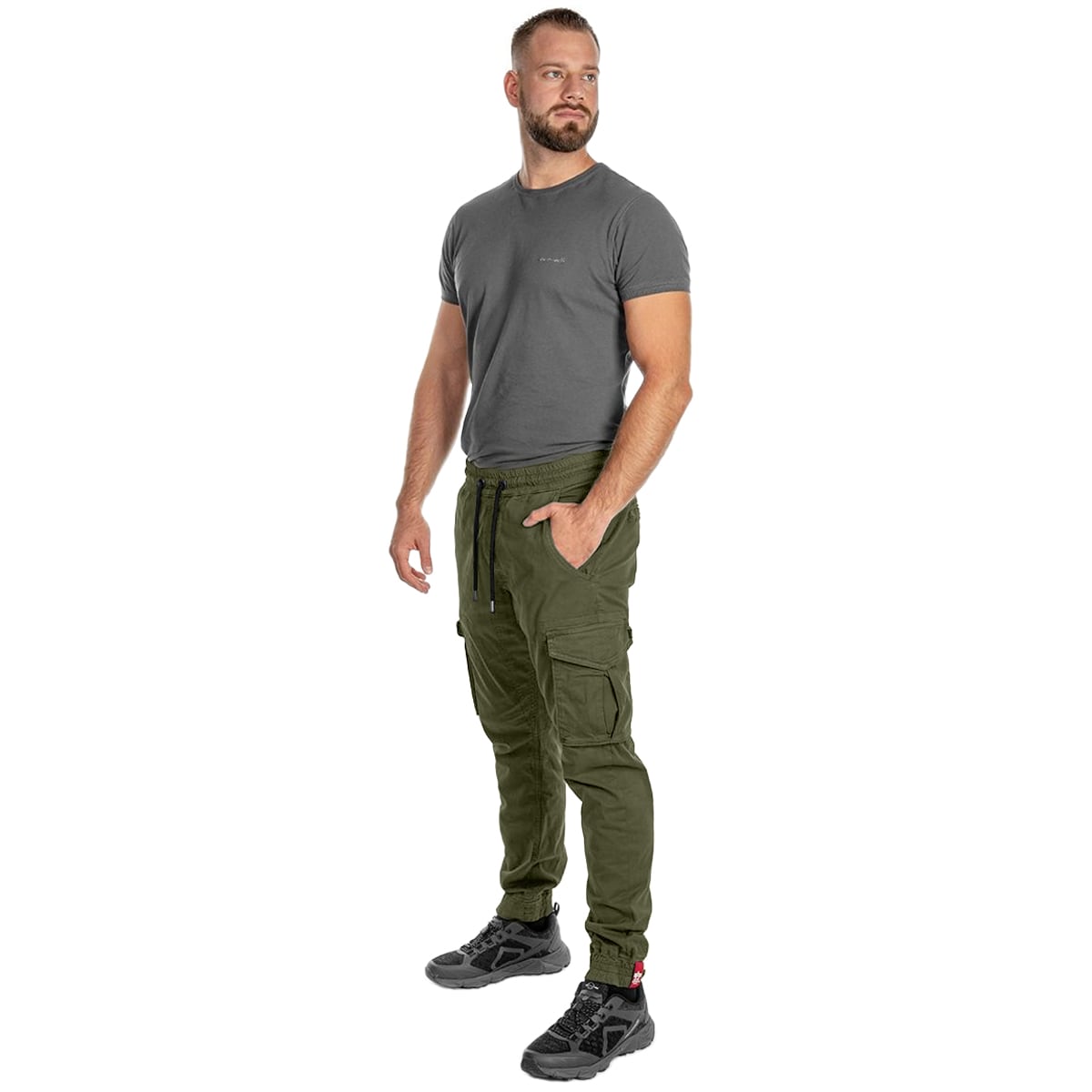 Spodnie Alpha Industries Cotton Twill Jogger - Dark Olive