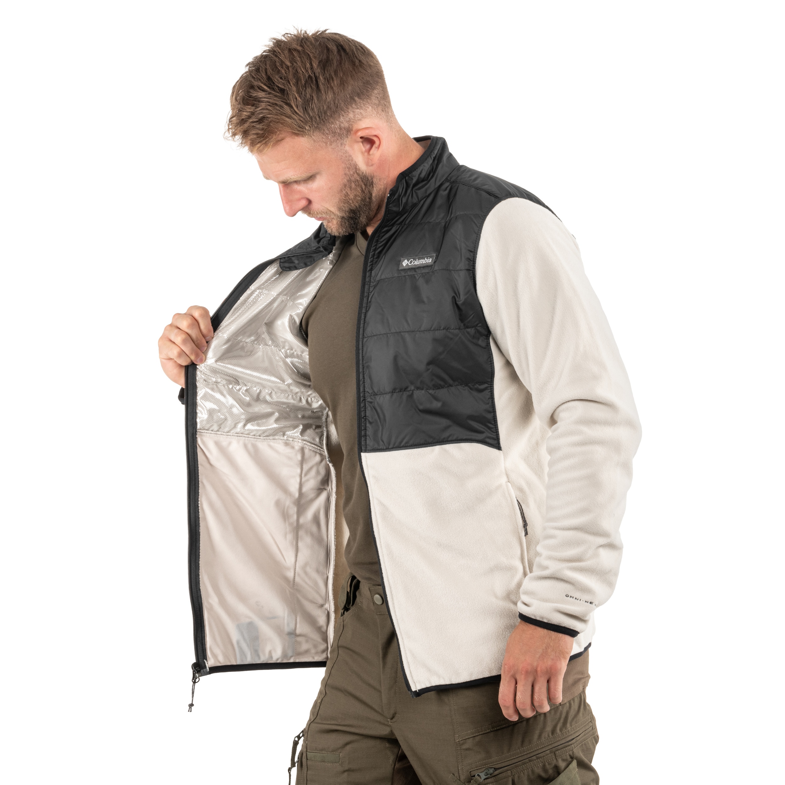 Bluza Columbia Basin Butte II Hybrid Fleece Jacket - Dark Stone