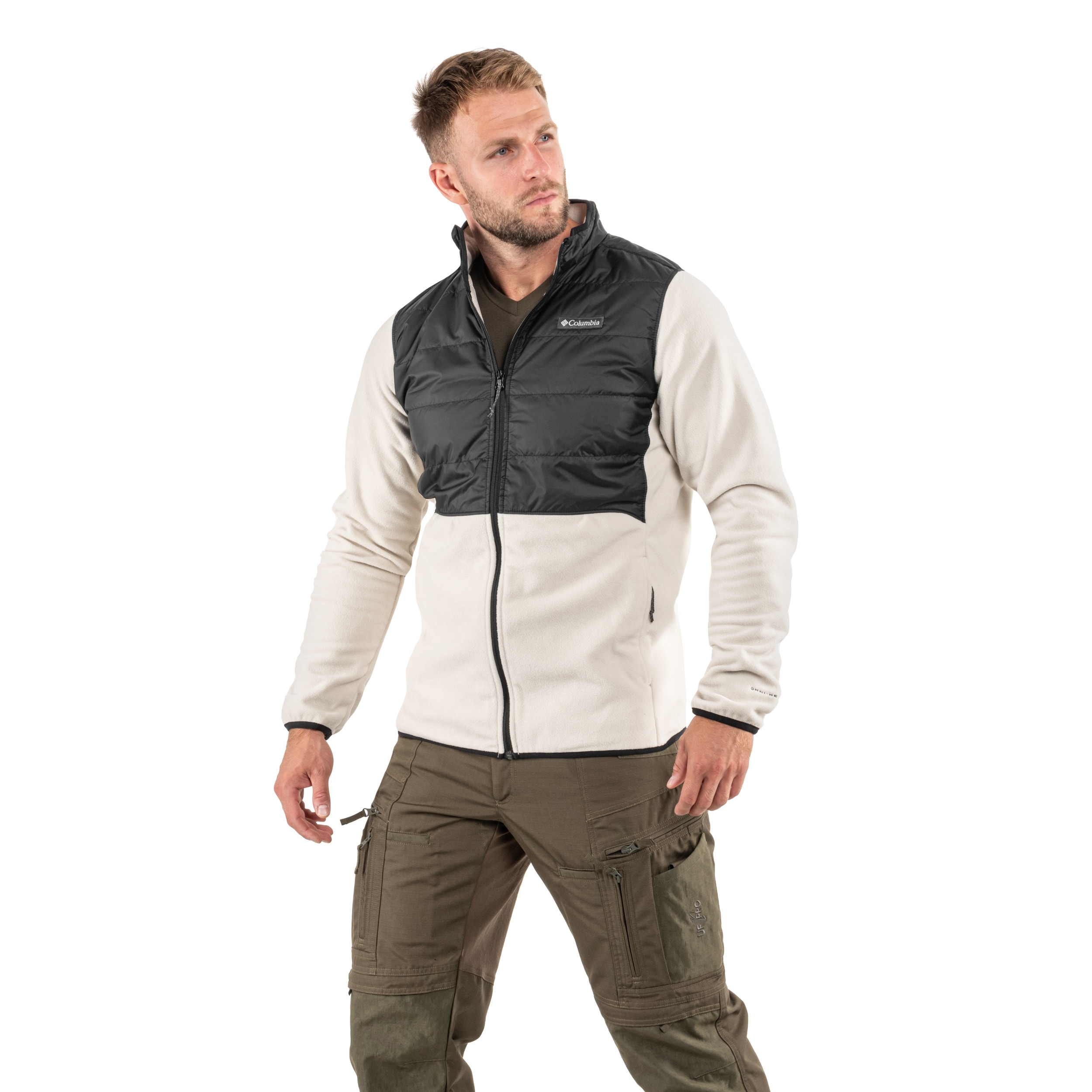 Bluza Columbia Basin Butte II Hybrid Fleece Jacket - Dark Stone