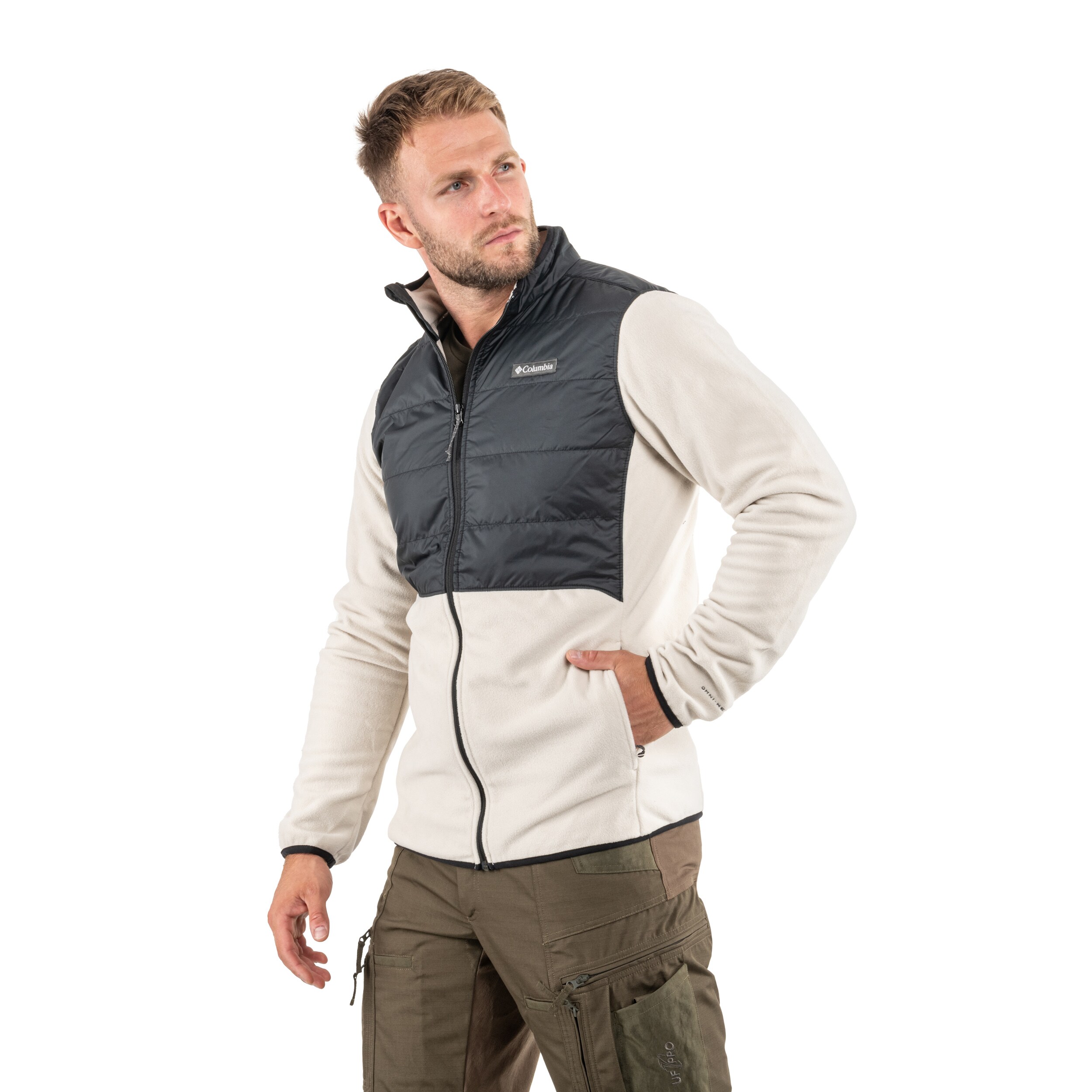 Bluza Columbia Basin Butte II Hybrid Fleece Jacket - Dark Stone