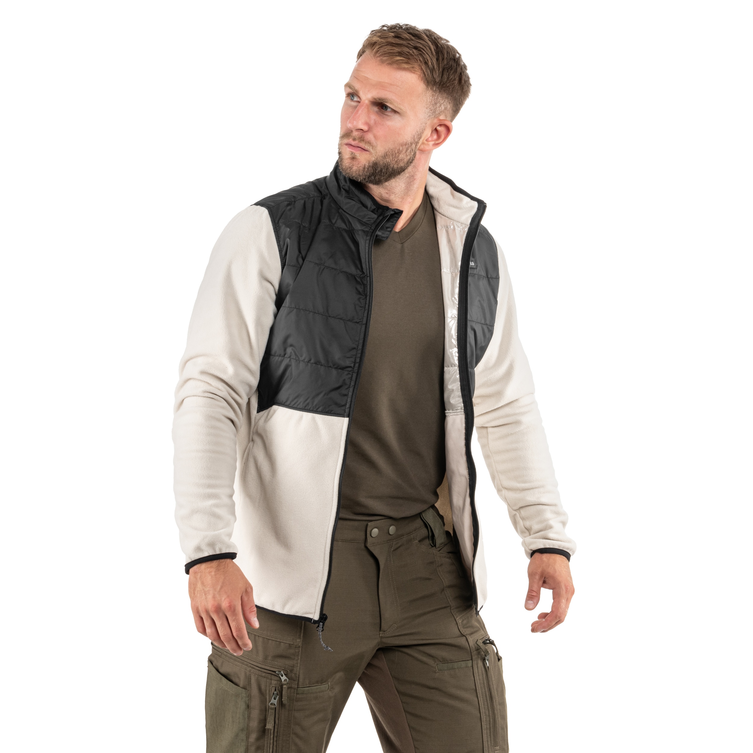 Bluza Columbia Basin Butte II Hybrid Fleece Jacket - Dark Stone