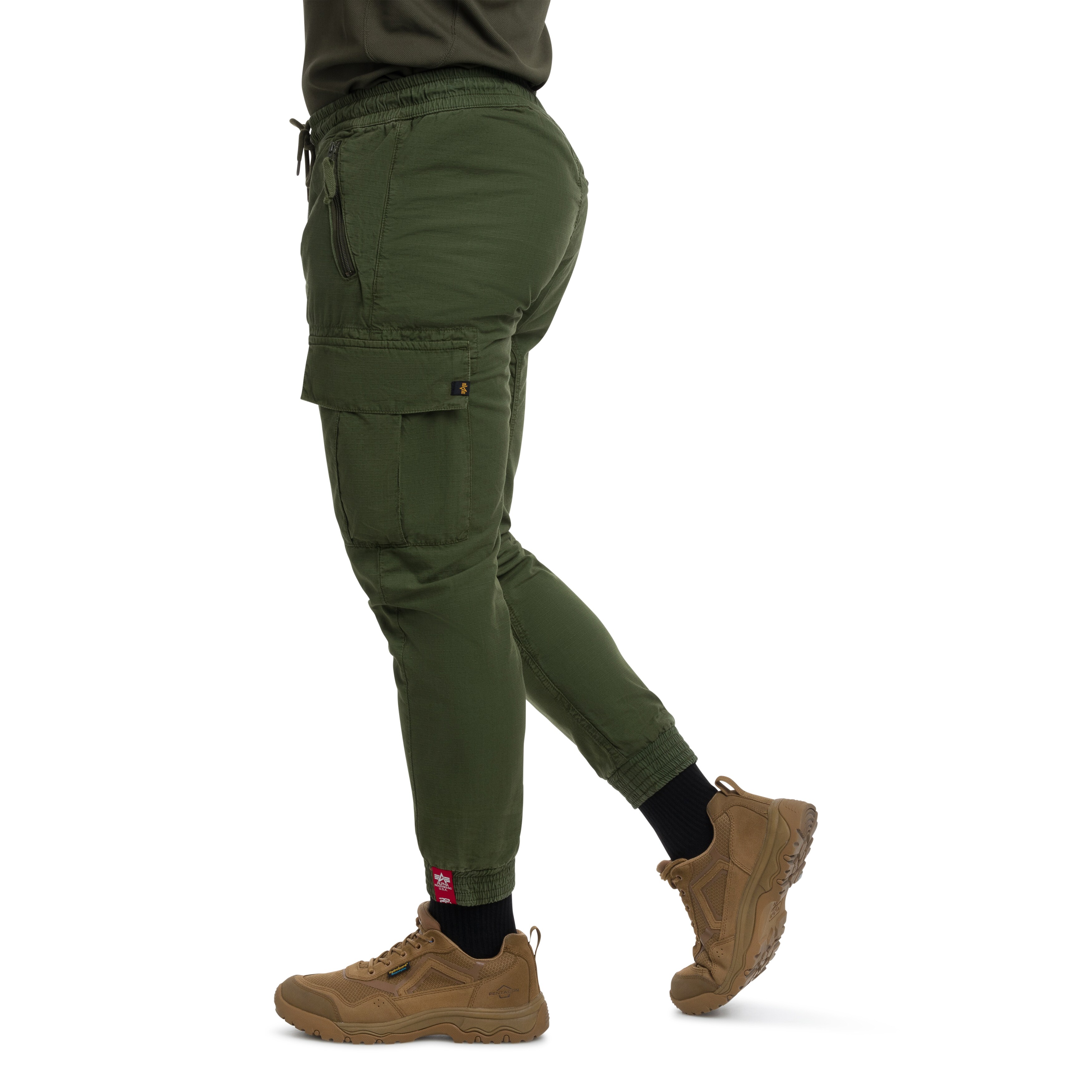 Spodnie Alpha Industries Rip-Stop Jogger - Dark Olive