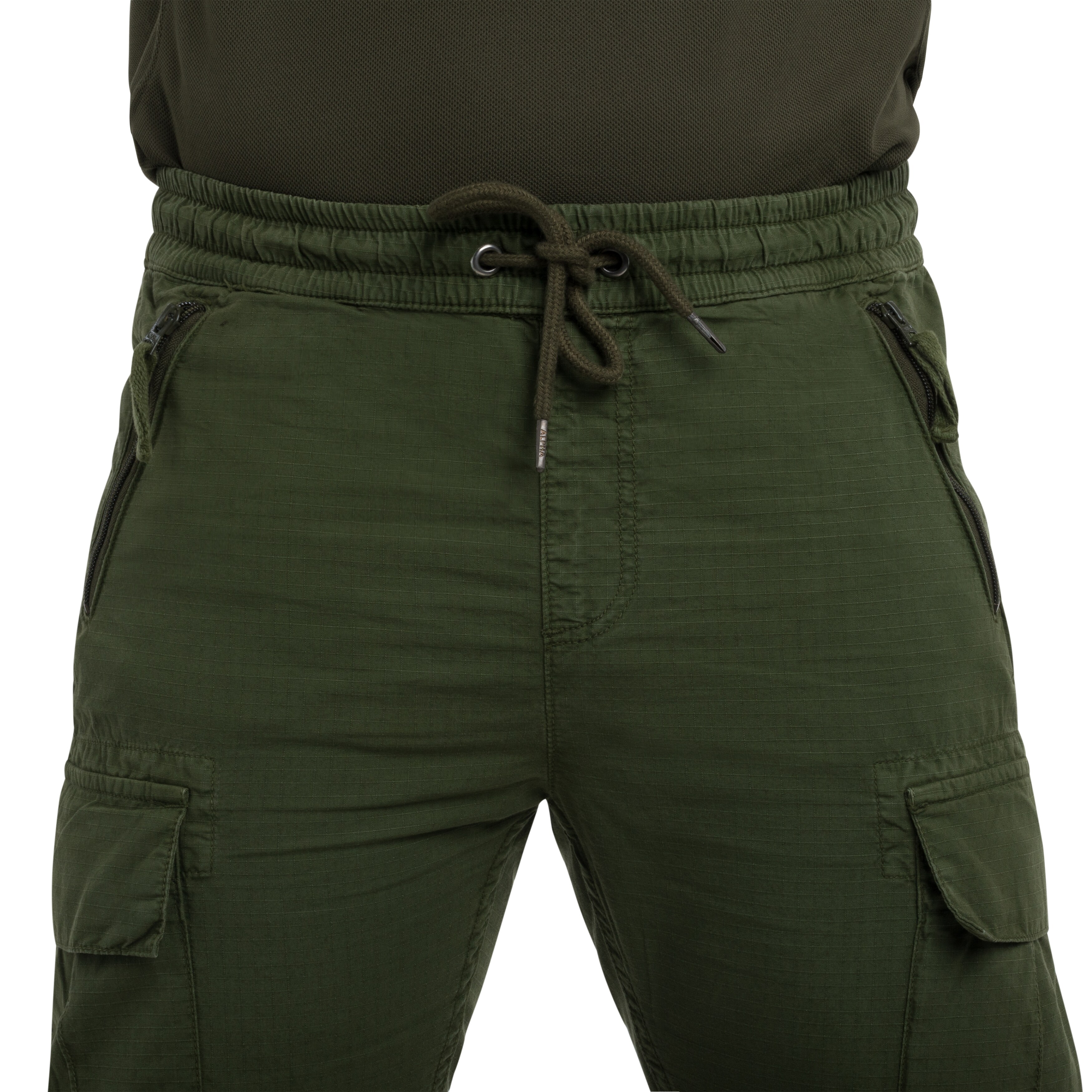 Spodnie Alpha Industries Rip-Stop Jogger - Dark Olive