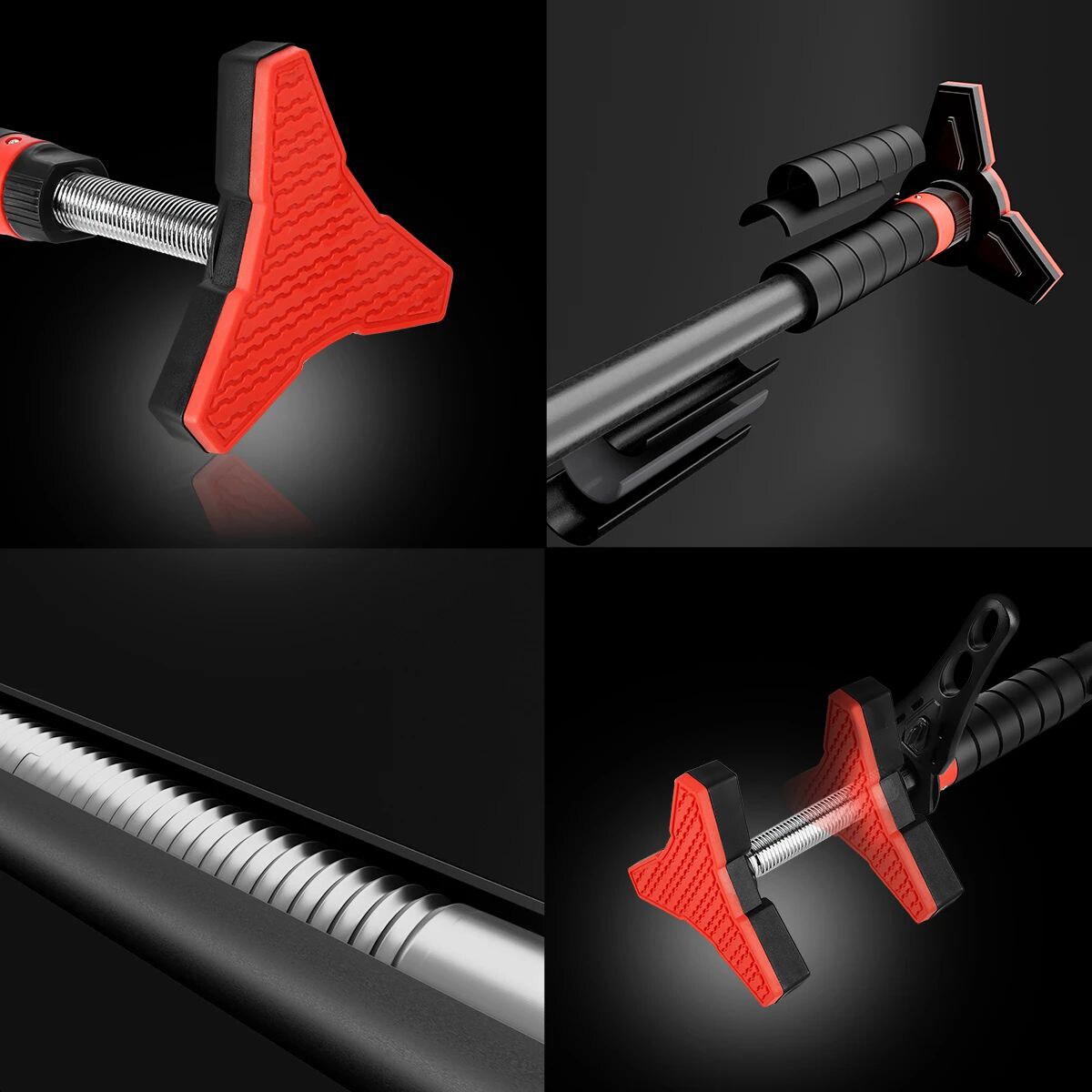 Drążek do podciągania HMS 70-100 cm z poziomicą - rozporowy