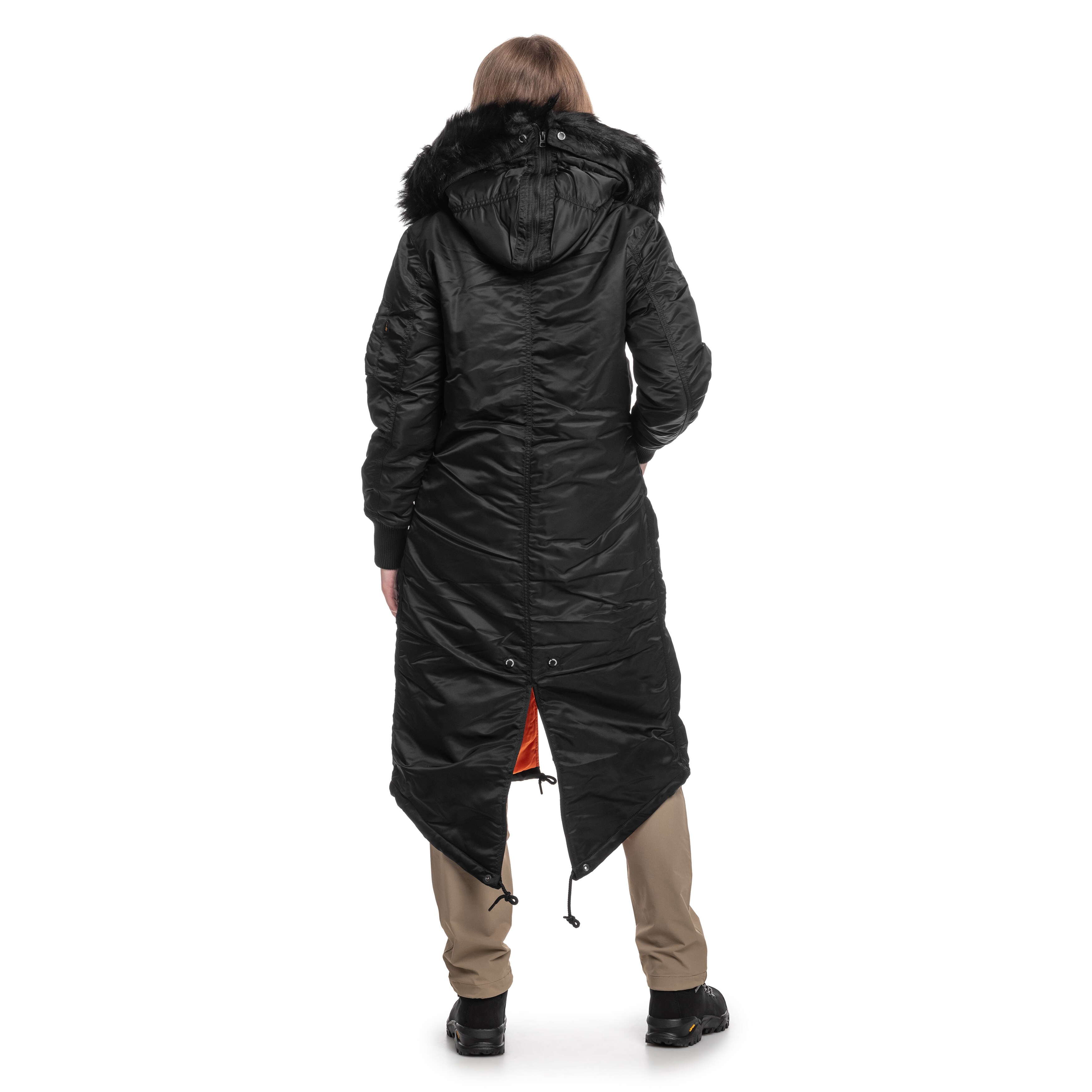 Жіноча куртка Alpha Industries Long Fishtail - Black