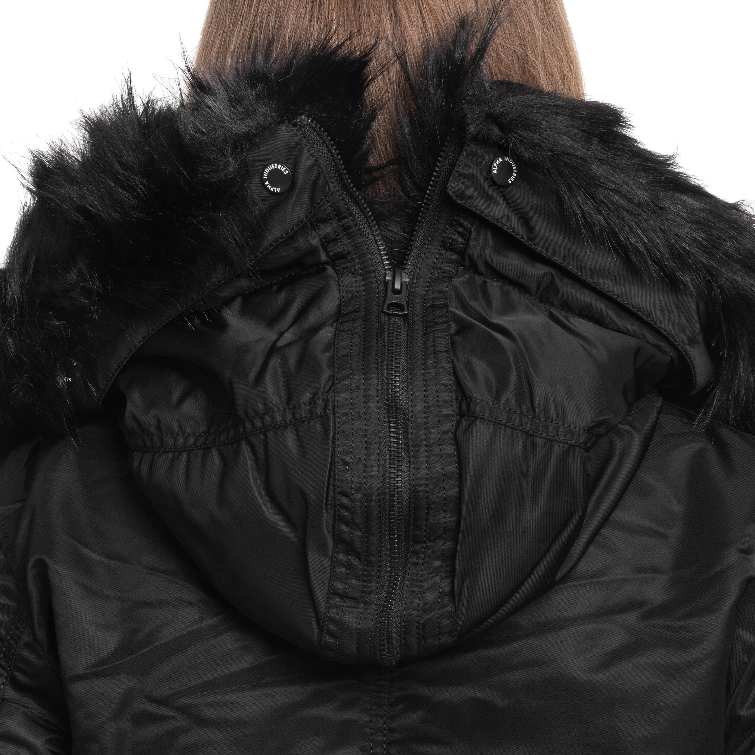 Жіноча куртка Alpha Industries Long Fishtail - Black