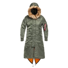 Kurtka damska Alpha Industries Long Fishtail - Sage Green