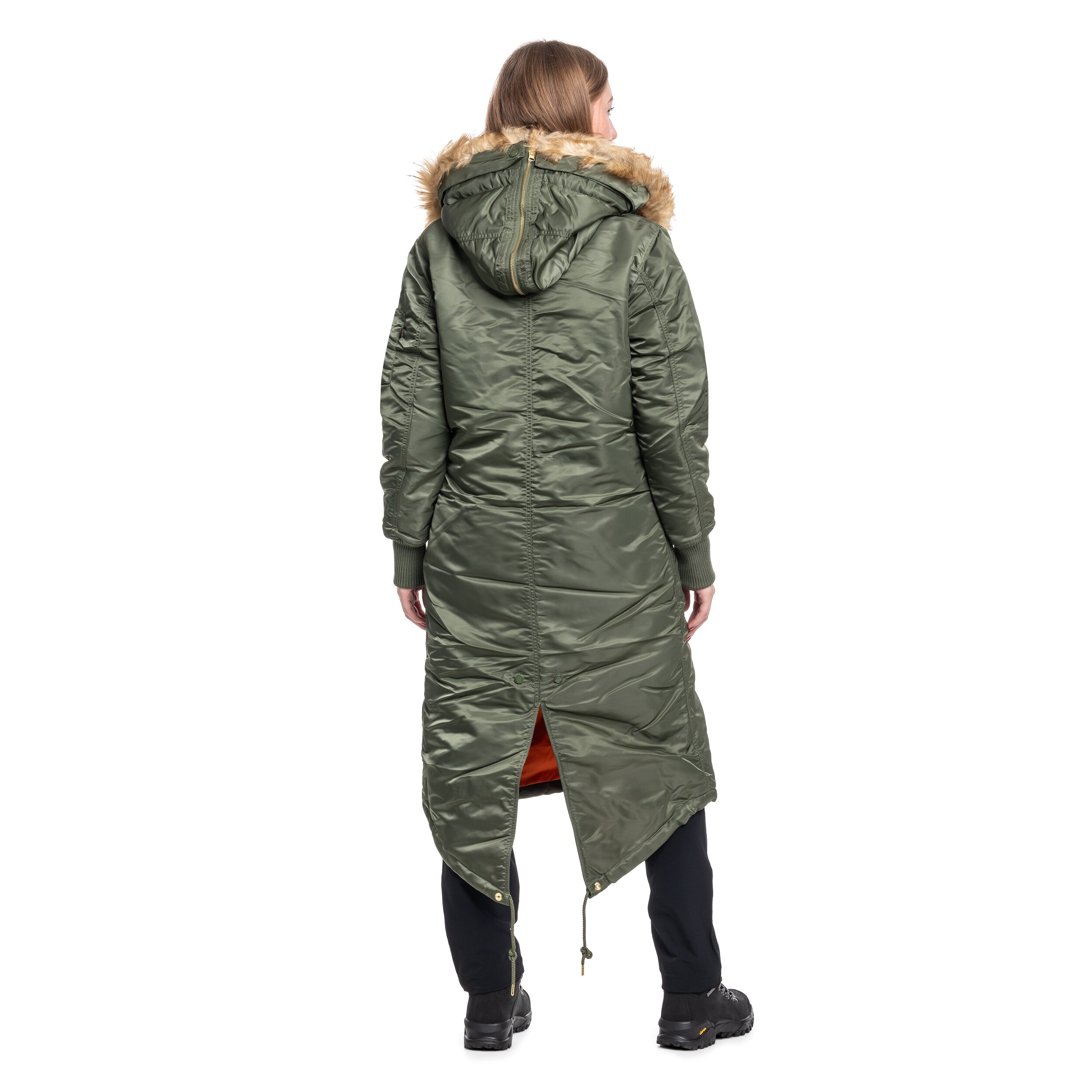 Kurtka damska Alpha Industries Long Fishtail - Sage Green
