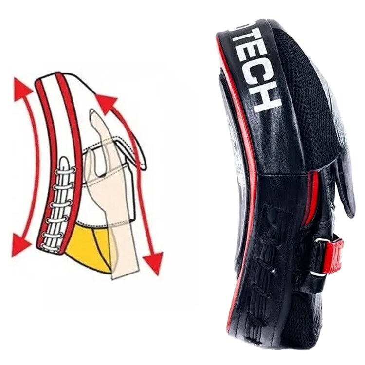 Tarcze treningowe DBX Bushido skóra naturalna - 2 szt.