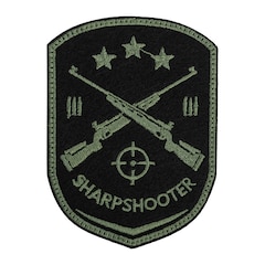 Нашивка Sharpshooter 65 x 90 мм - Green