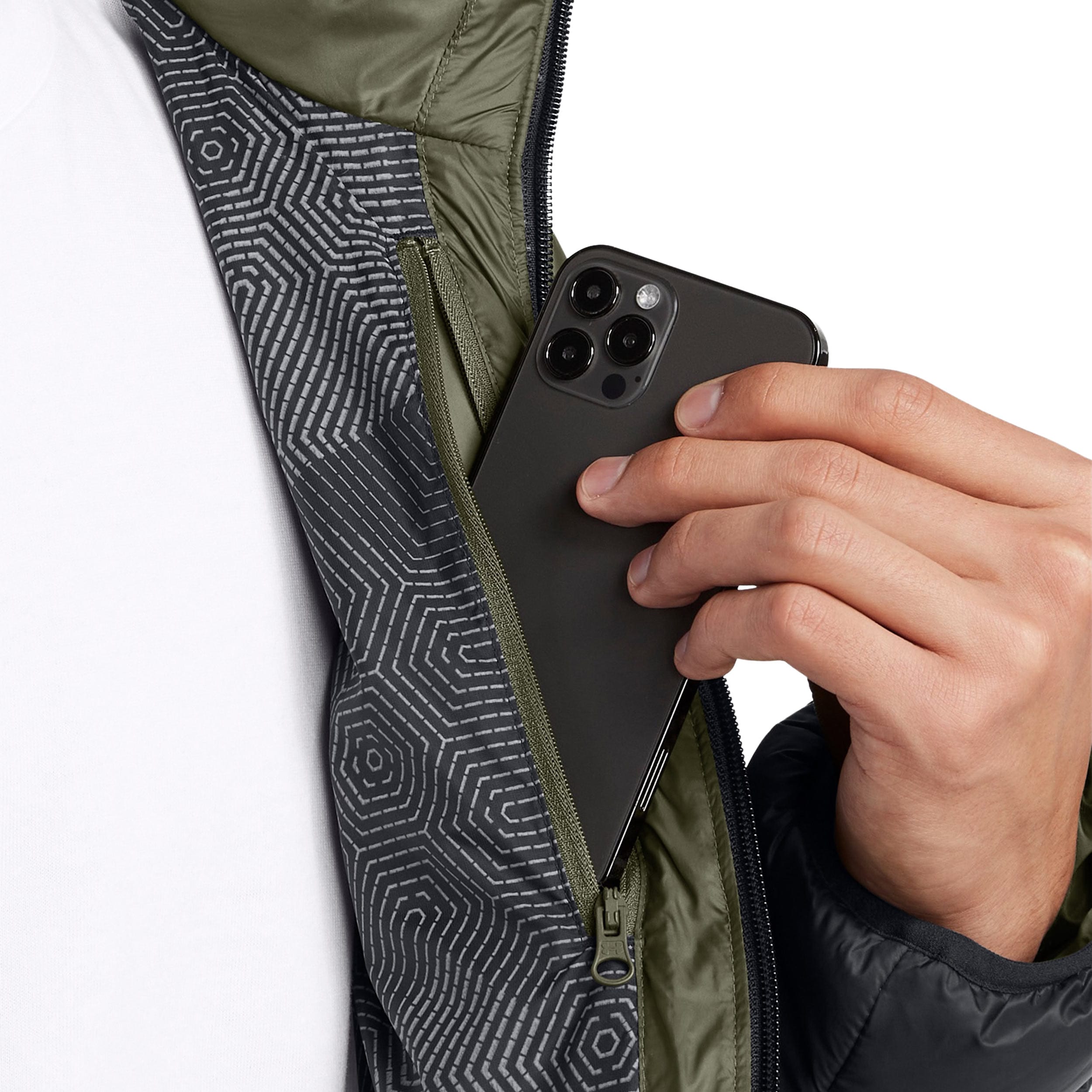 Kurtka Under Armour Legend Down Hooded - Marine OD Green/Black