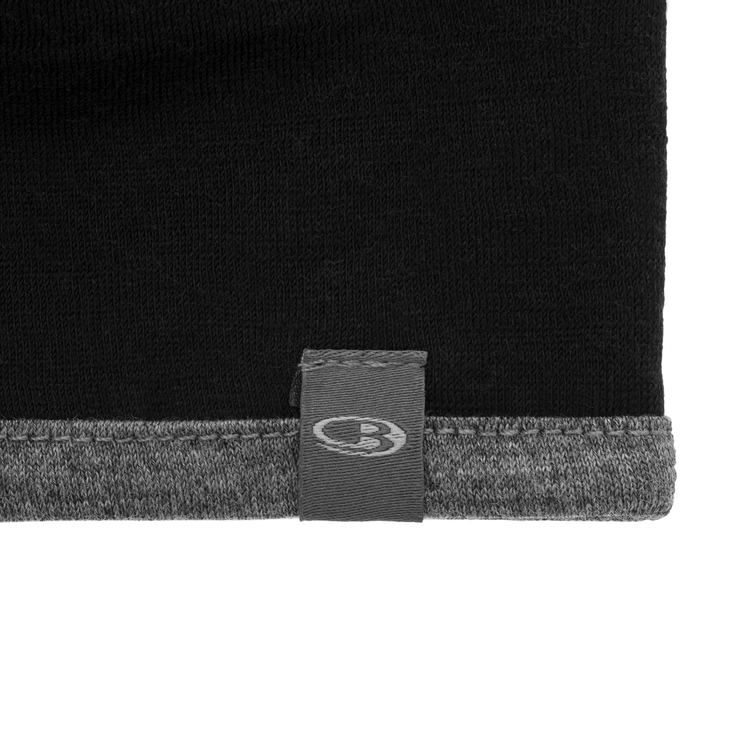 Czapka Icebreaker Merino 200 Pocket Hat - Black/Gritstone Heather