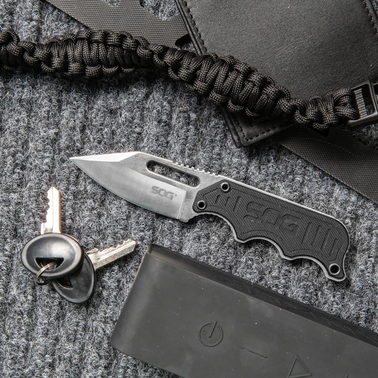 SOG Instinct Fixed Blade Knife - Black