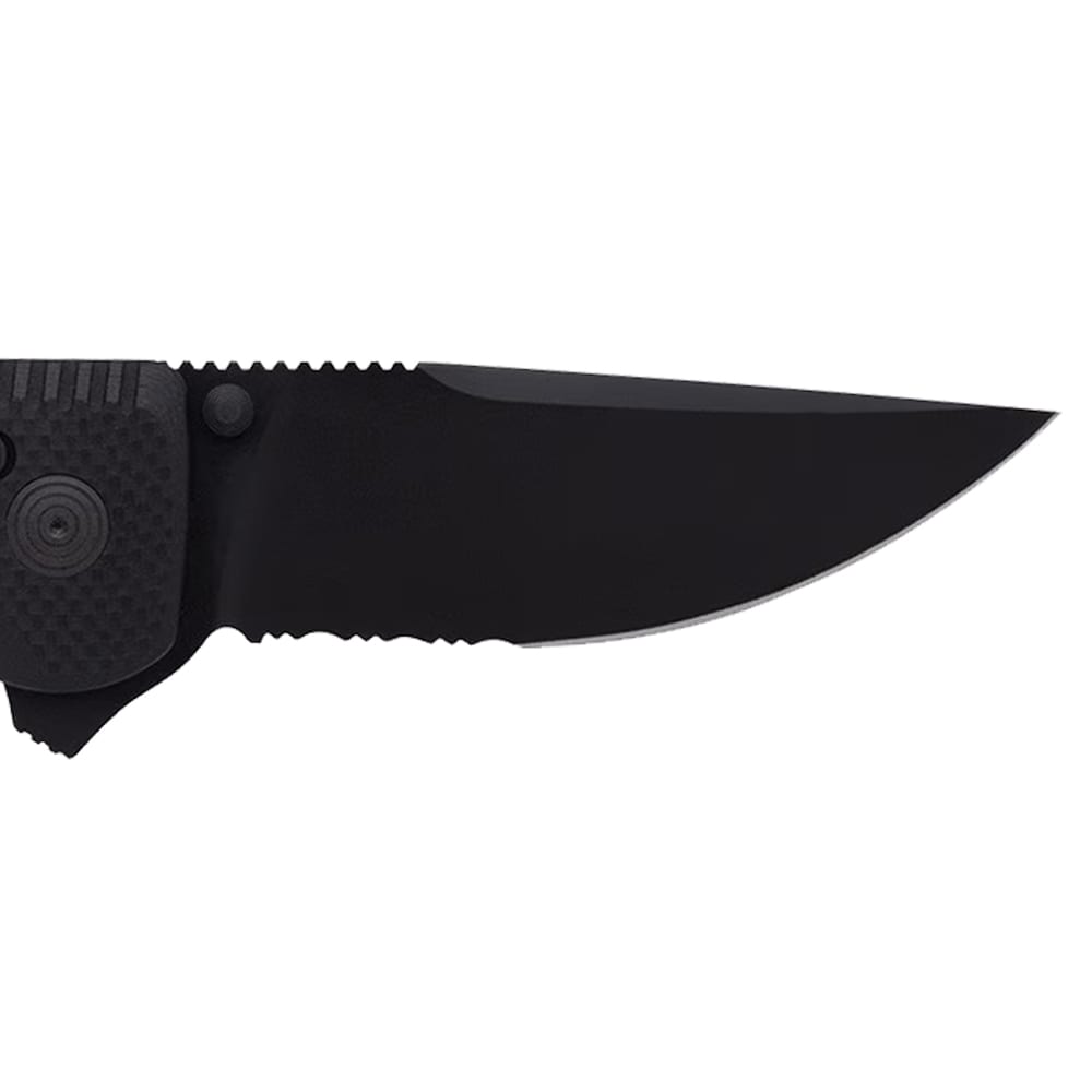 Складаний ніж SOG TAC XR Serrated - Blackout