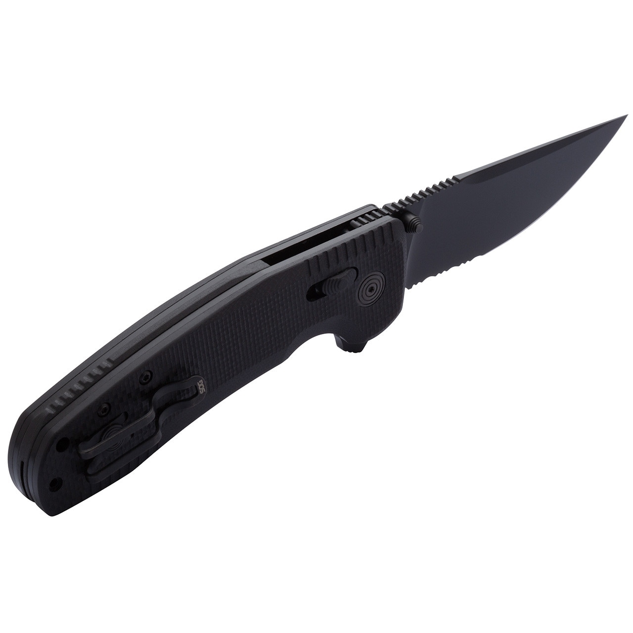 Nóż składany SOG TAC XR Serrated - Blackout