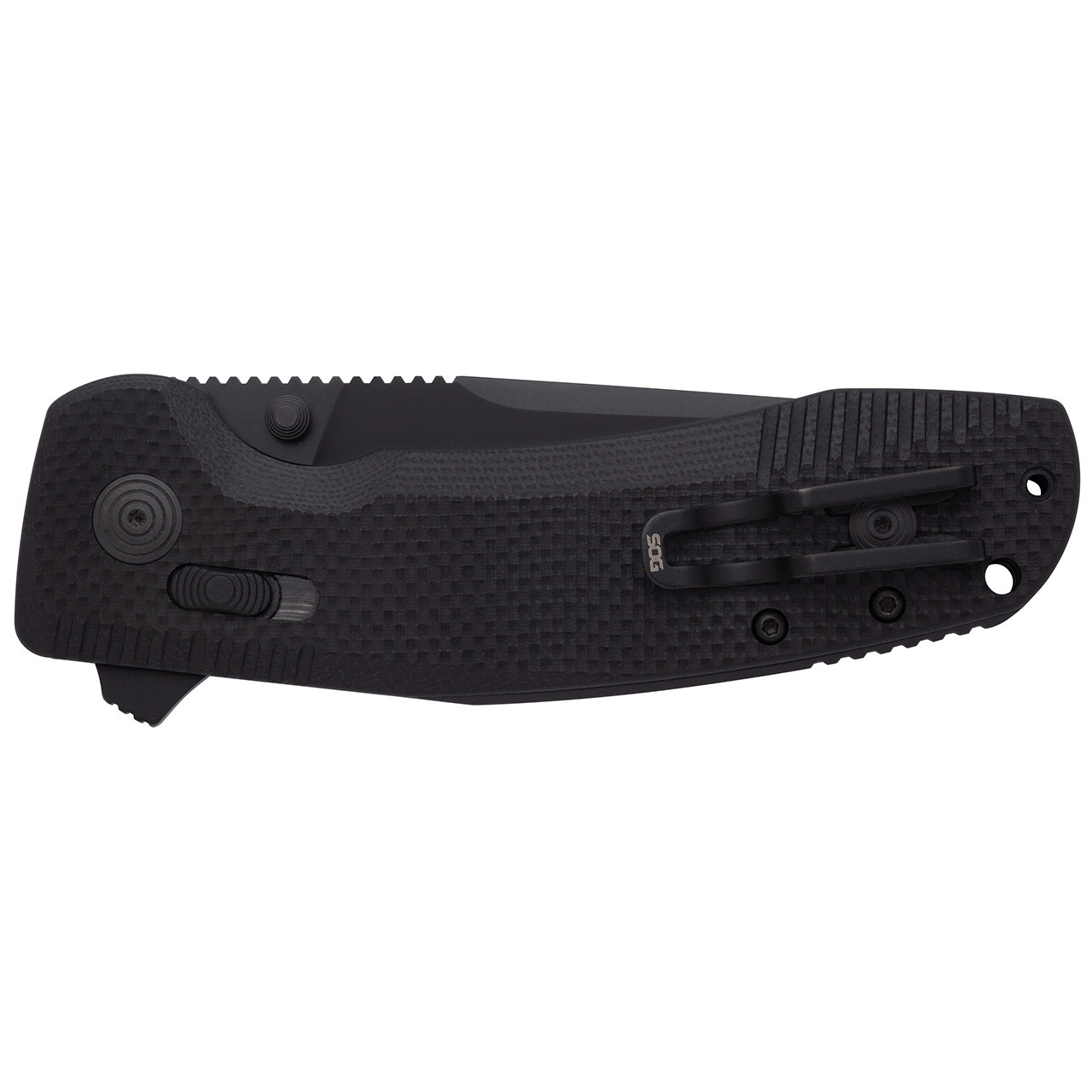 Nóż składany SOG TAC XR Serrated - Blackout