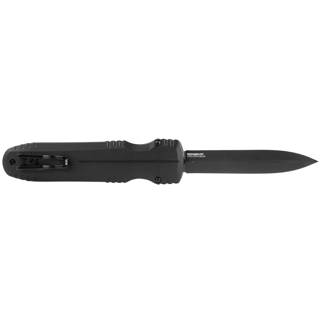 Пружинний ніж SOG Pentagon OTF - Blackout