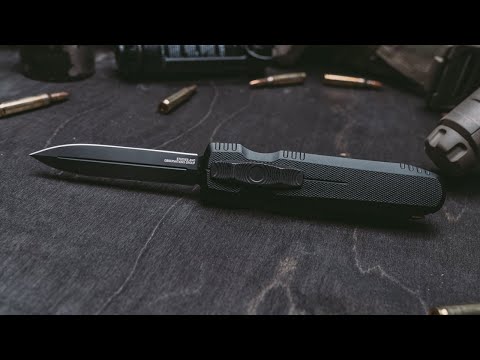 Пружинний ніж SOG Pentagon OTF - Blackout