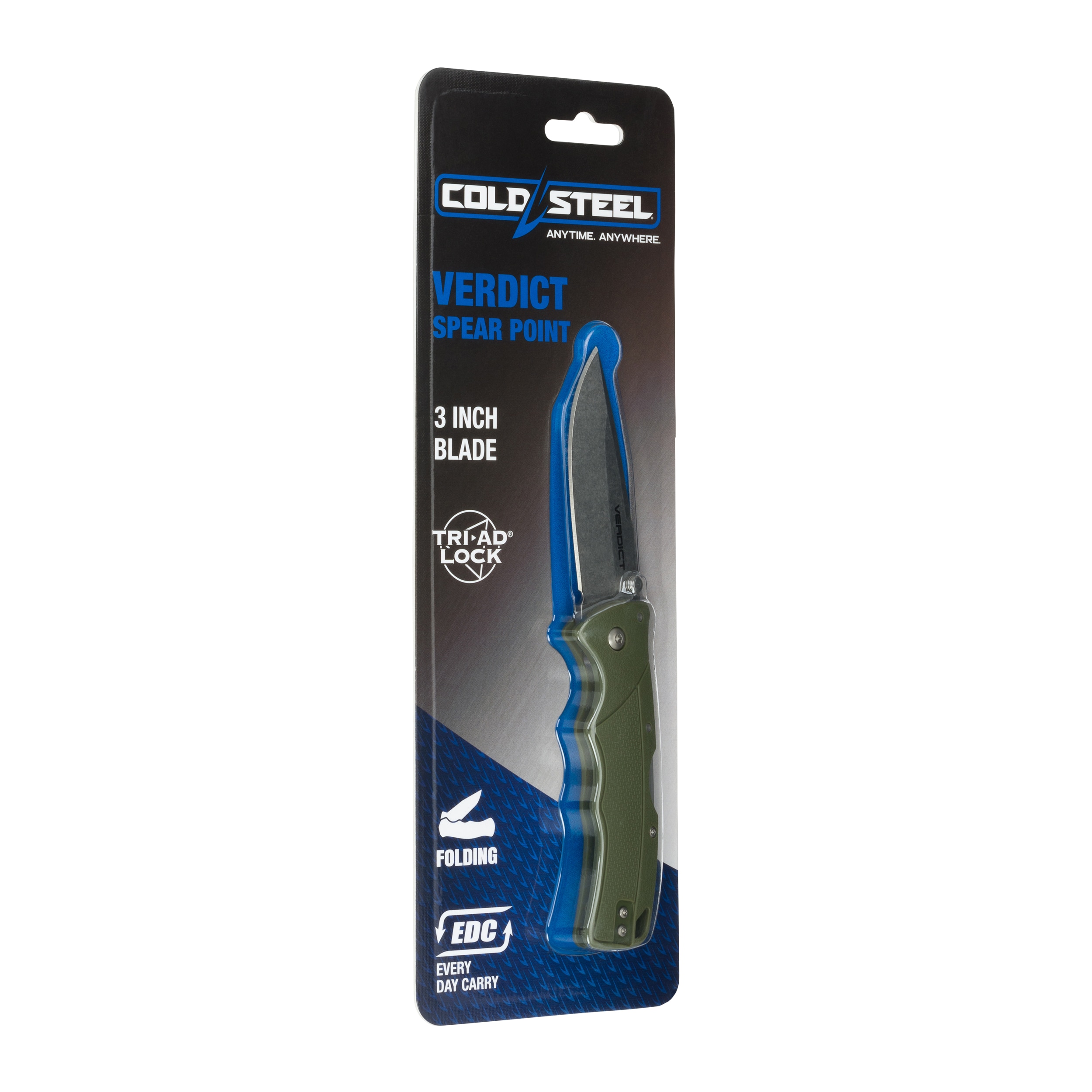 Nóż składany Cold Steel Verdict Spear-Point - OD Green