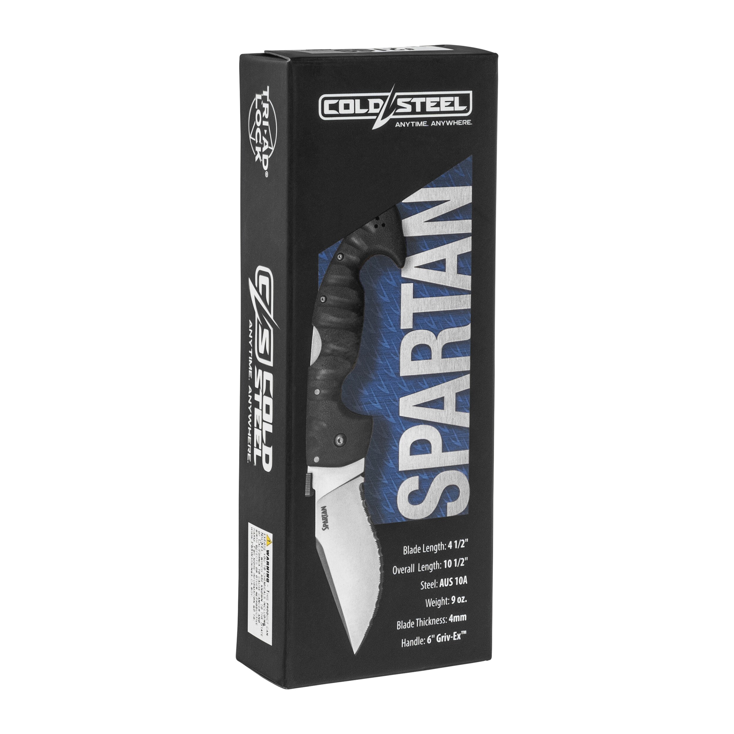 Складаний ніж Cold Steel Spartan AUS10A Serrated