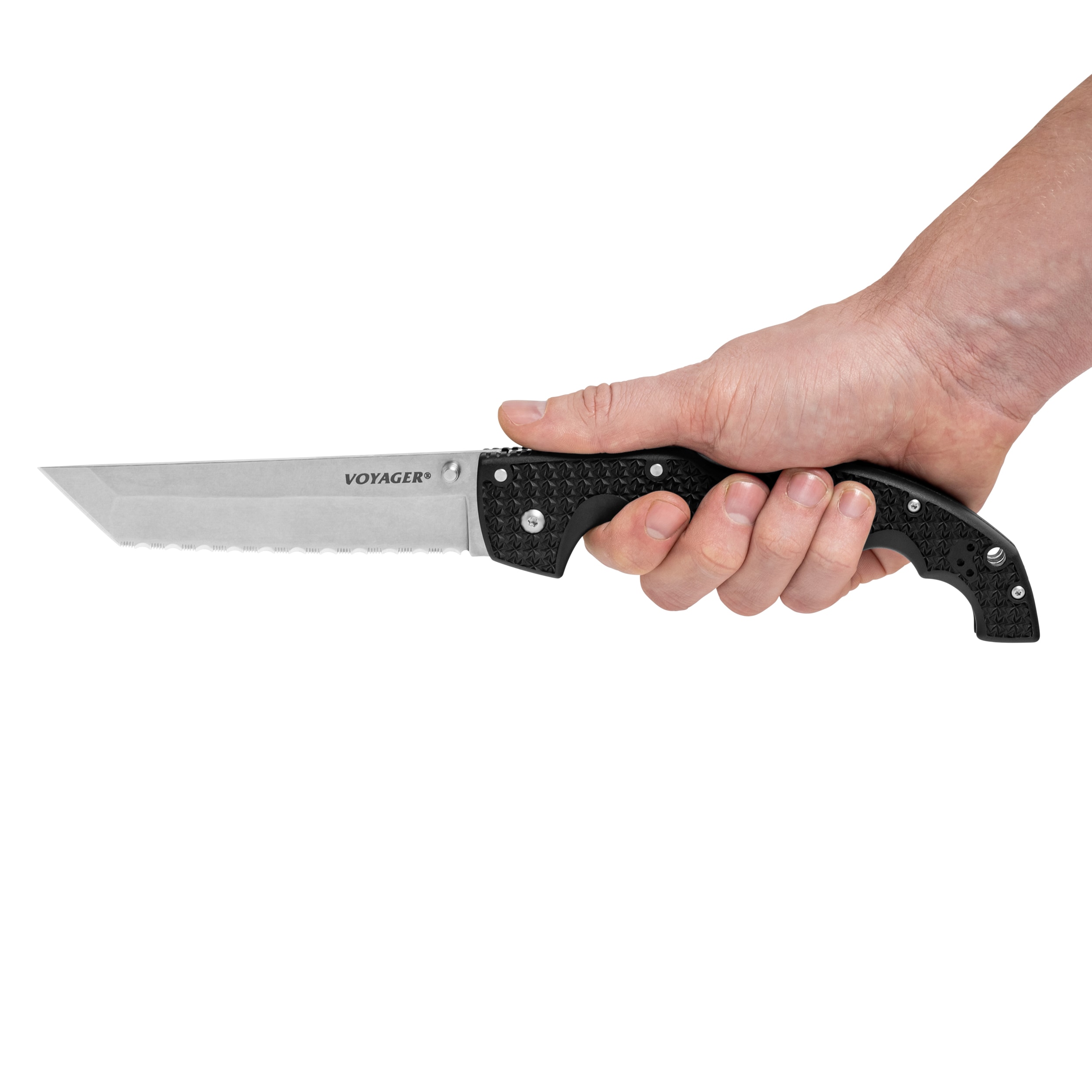Nóż składany Cold Steel Voyager XL Tanto Serrated AUS-10A