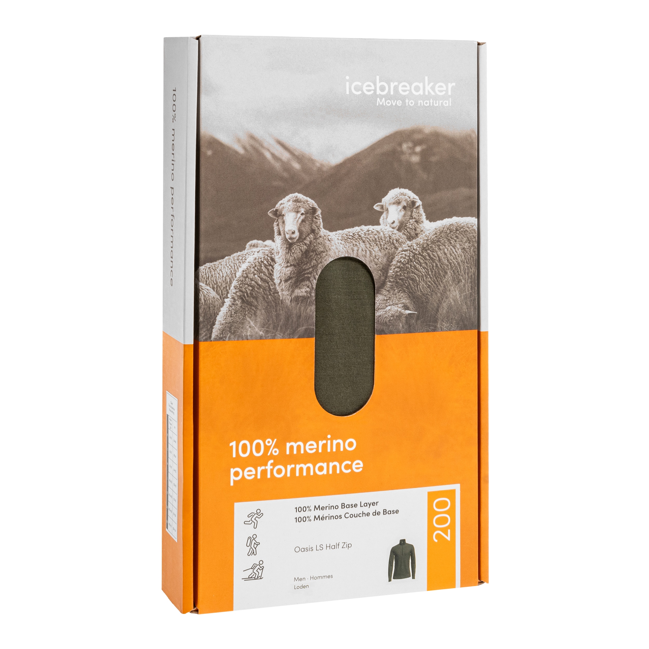 Koszulka termoaktywna Icebreaker Merino Oasis Half Zip - Loden